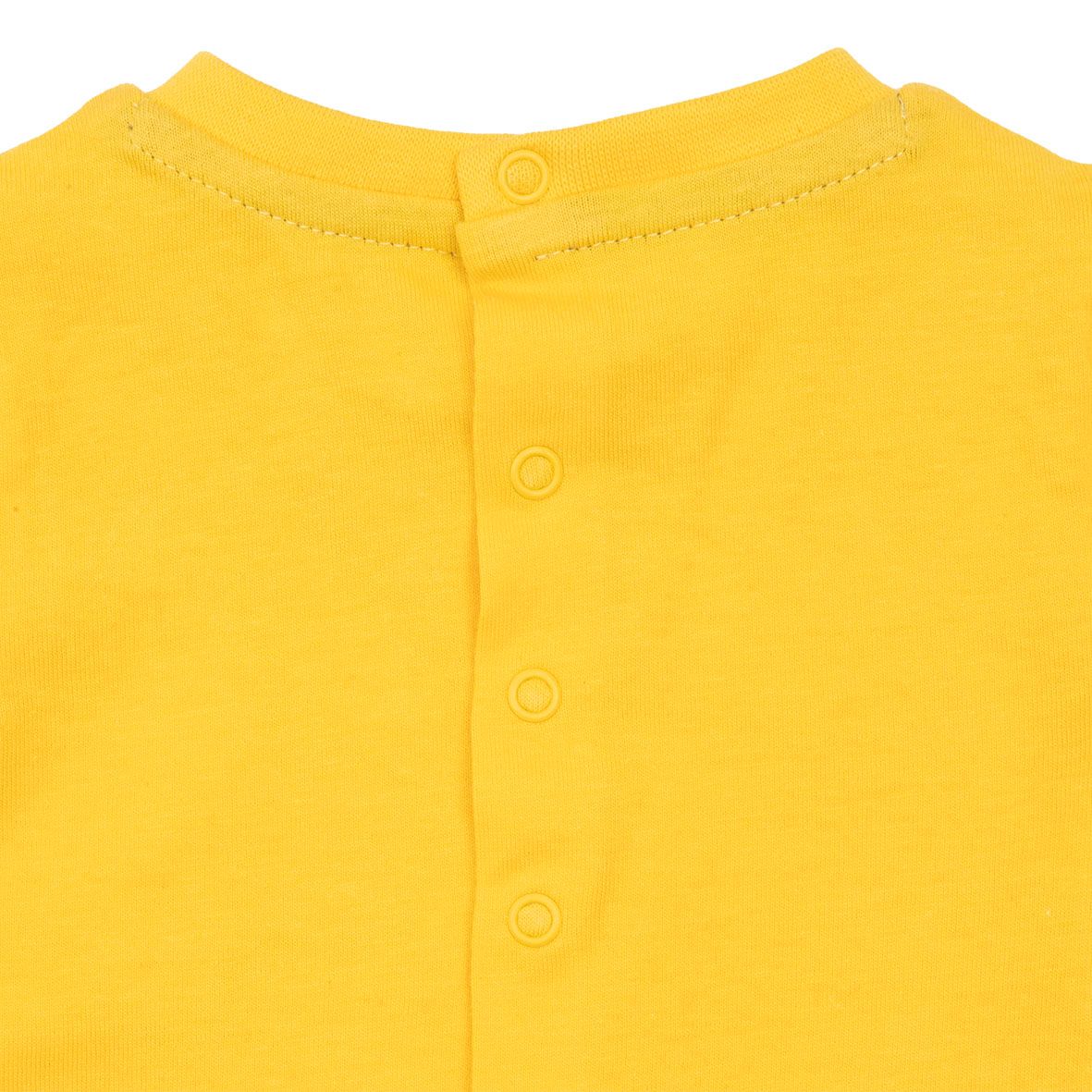 Pagliaccetto jersey bimbo giallo animaletti - Mawi