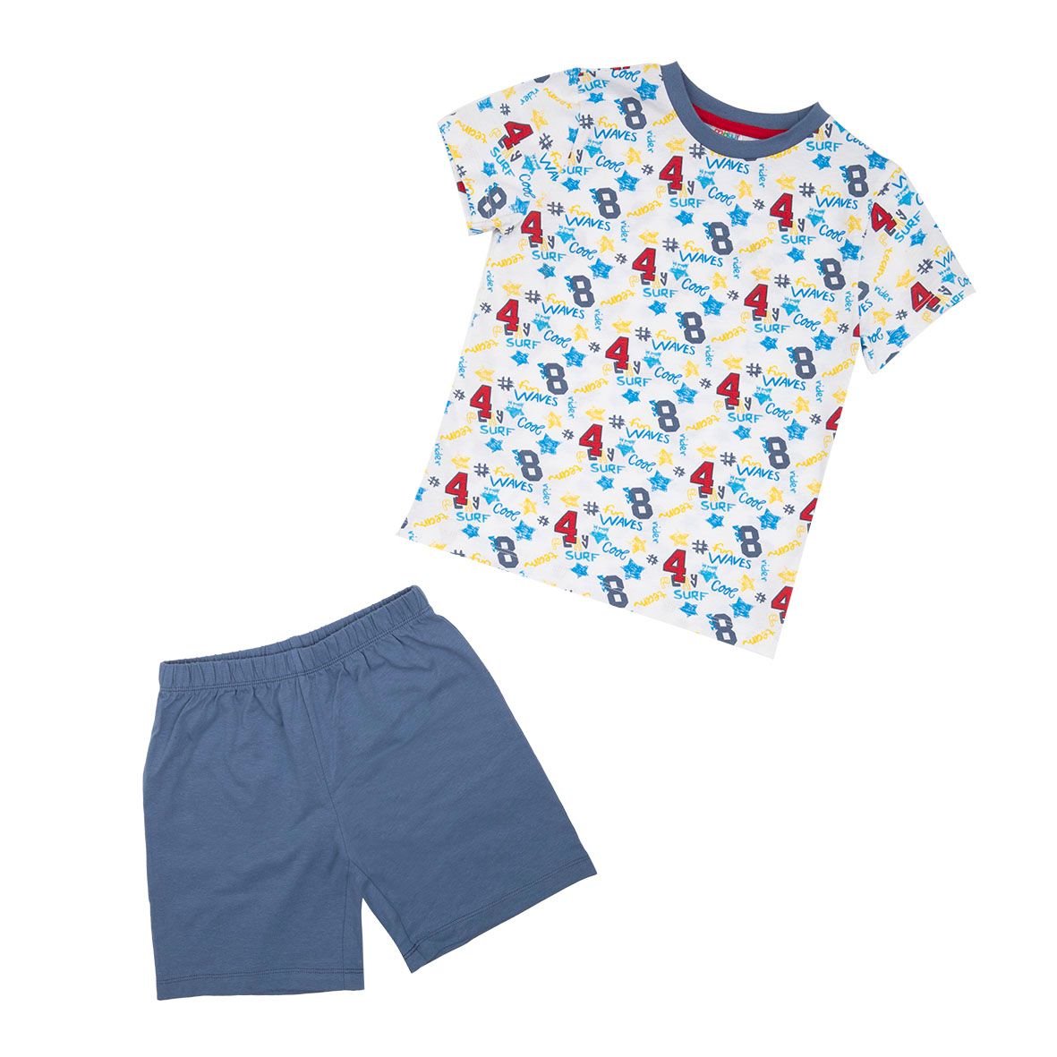 Pigiama estivo due pezzi bimbo stampa multicolor - Mawi