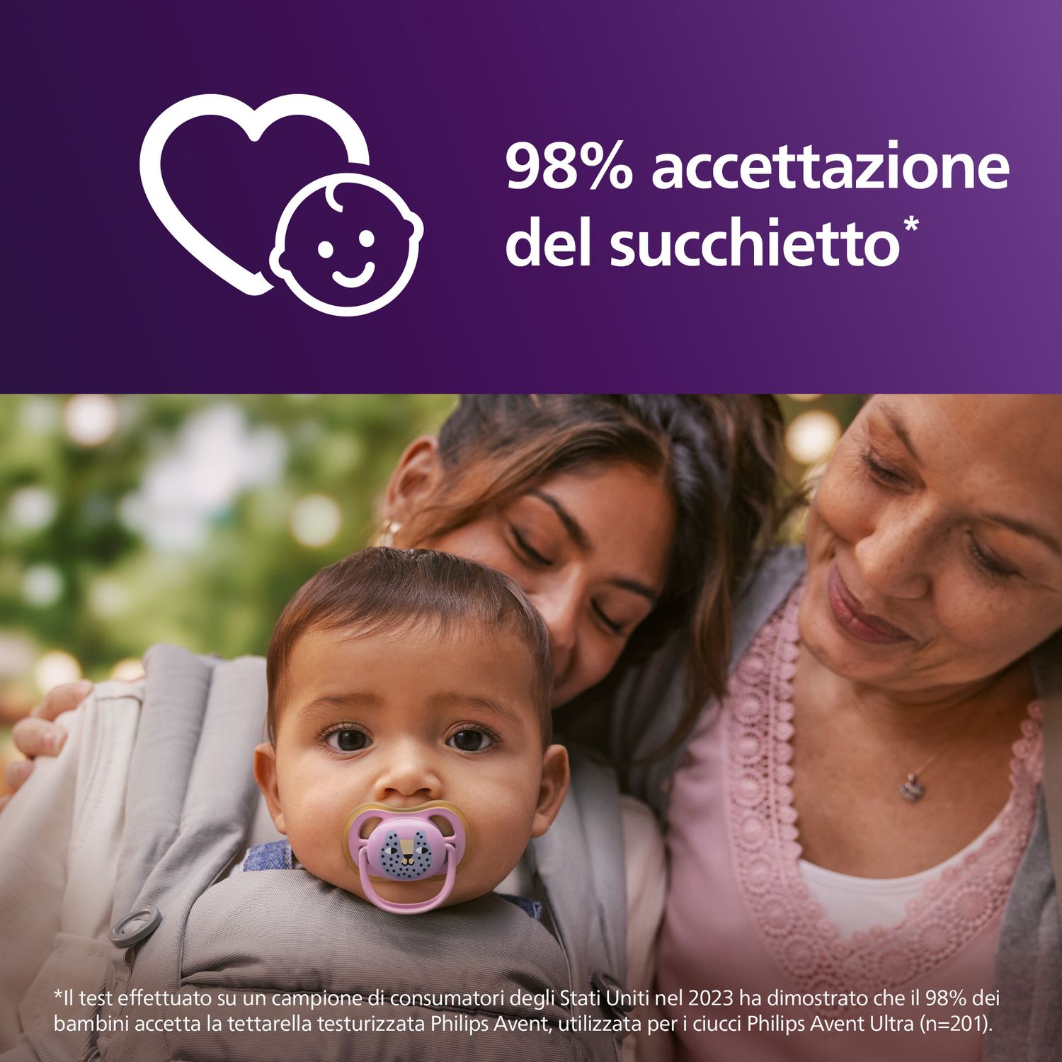 Succhietti ultra air 6-18m foglia e leopardo, a base vegetale - set da 2 ciucci - philips avent - Avent