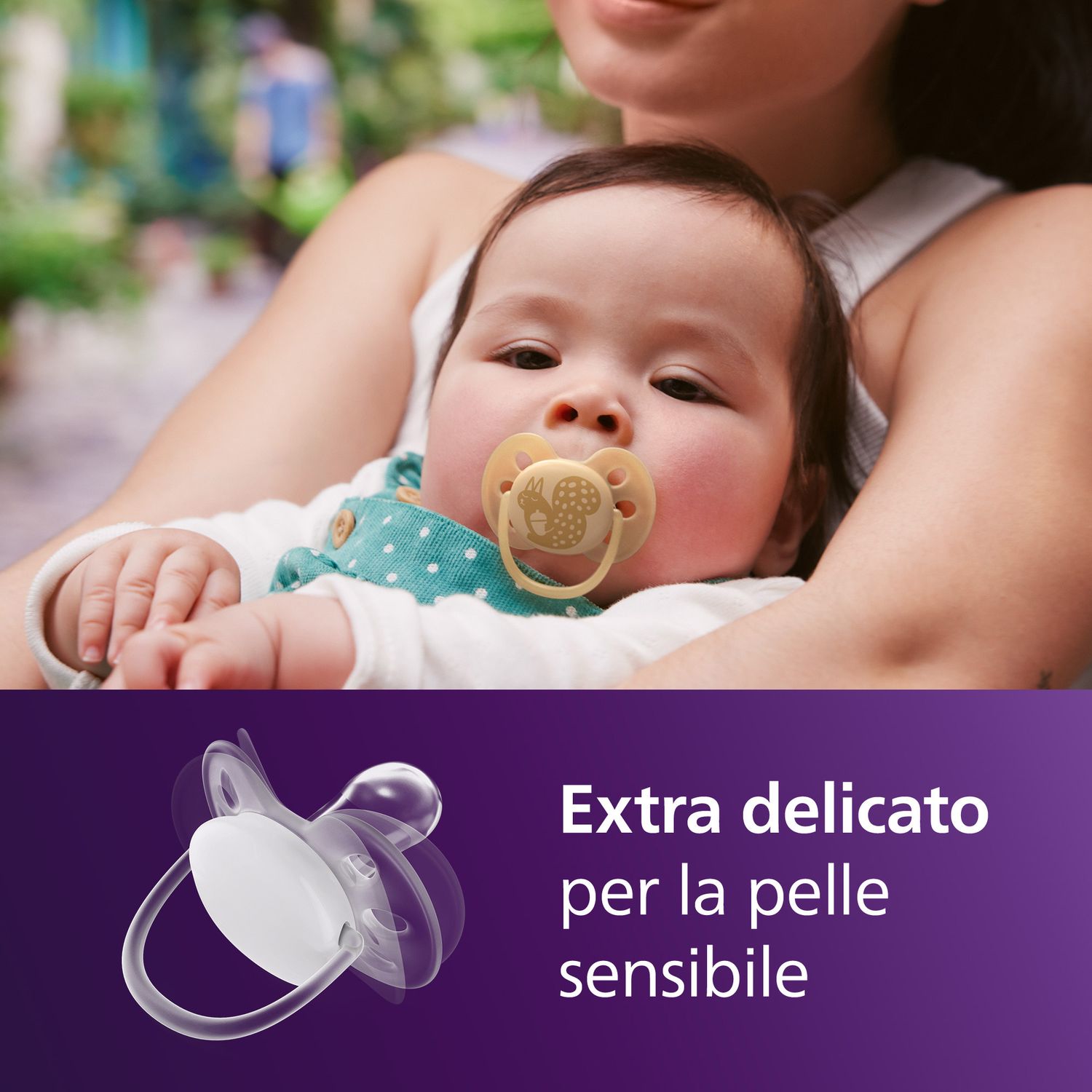 Succhietti ultra soft 6-18m pastello giallo e verde con decorazioni, a base vegetale - set da 2 ciucci - philips avent - Avent