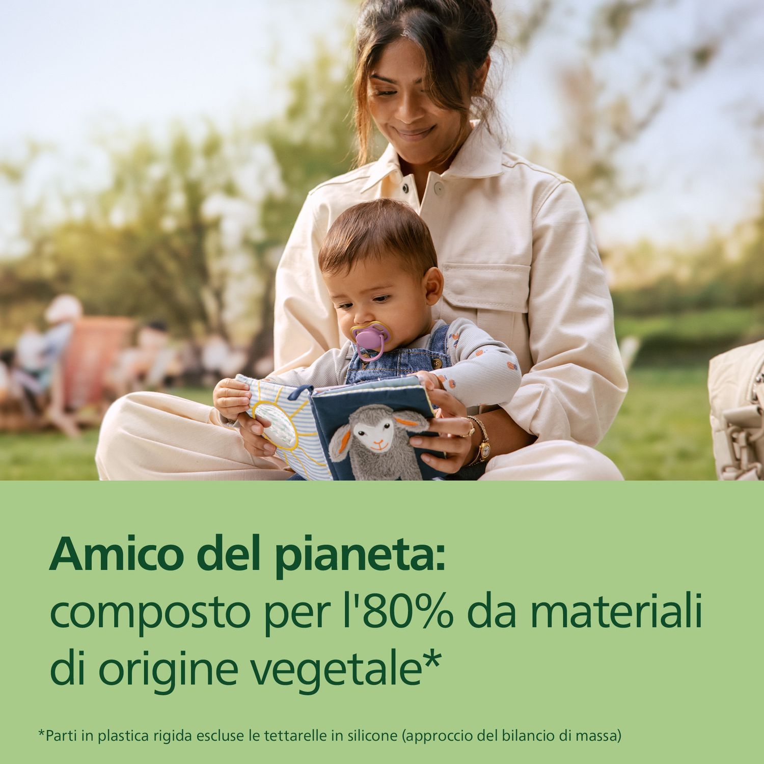Succhietti ultra air 6-18m verde e rosa, a base vegetale - set da 2 ciucci - philips avent - Avent