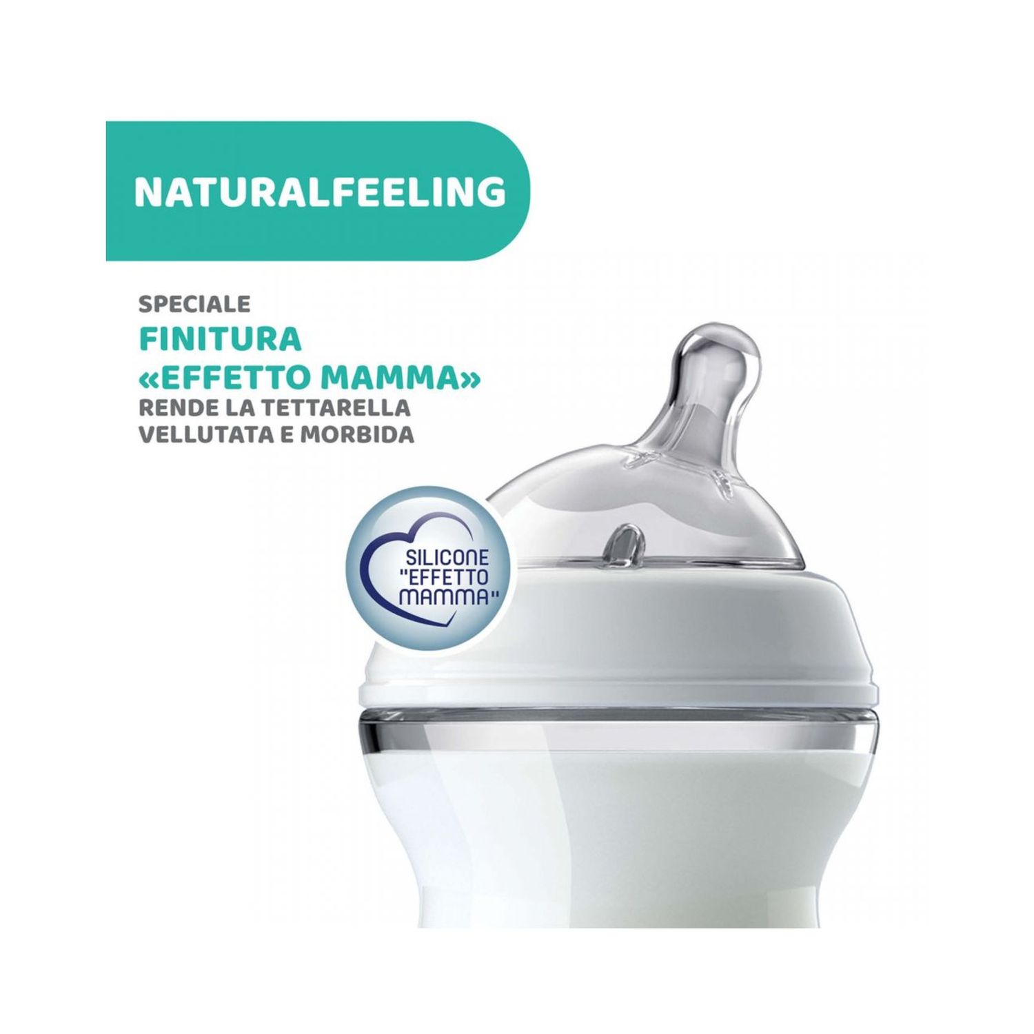 Biberon naturalfeeling neutro, 0m+, 150 ml, flusso lento - chicco - Chicco