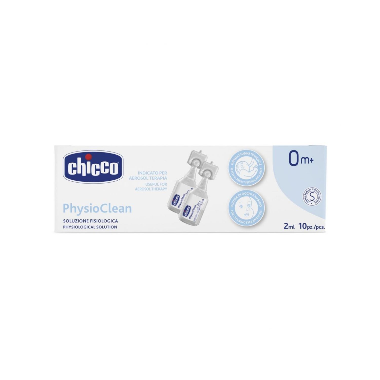 Soluzione fisiologica physioclean 2 ml 10 pz - chicco - Chicco