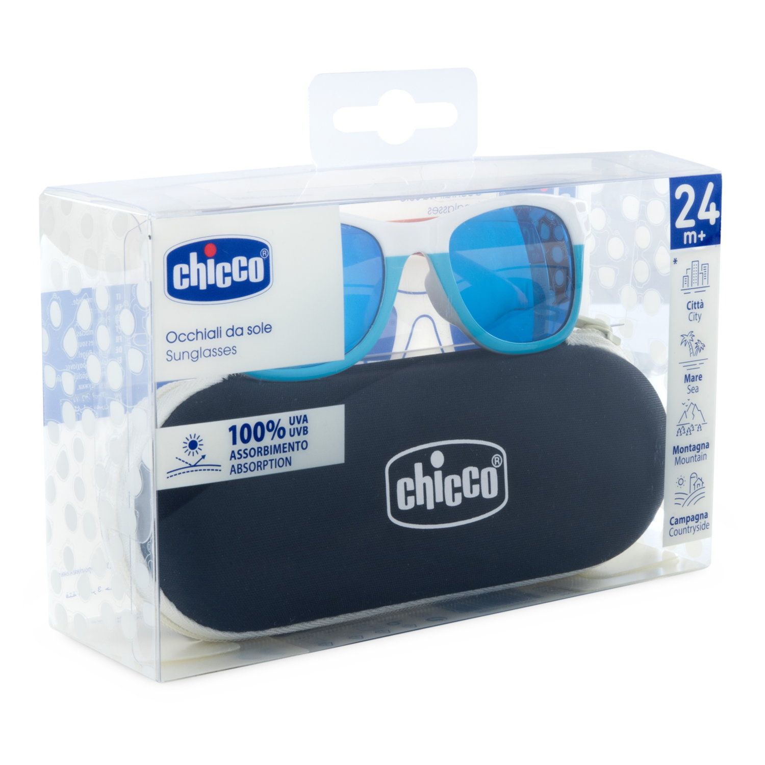 Occhiale da sole tiffany con lenti a specchio 24m+ - chicco - Chicco