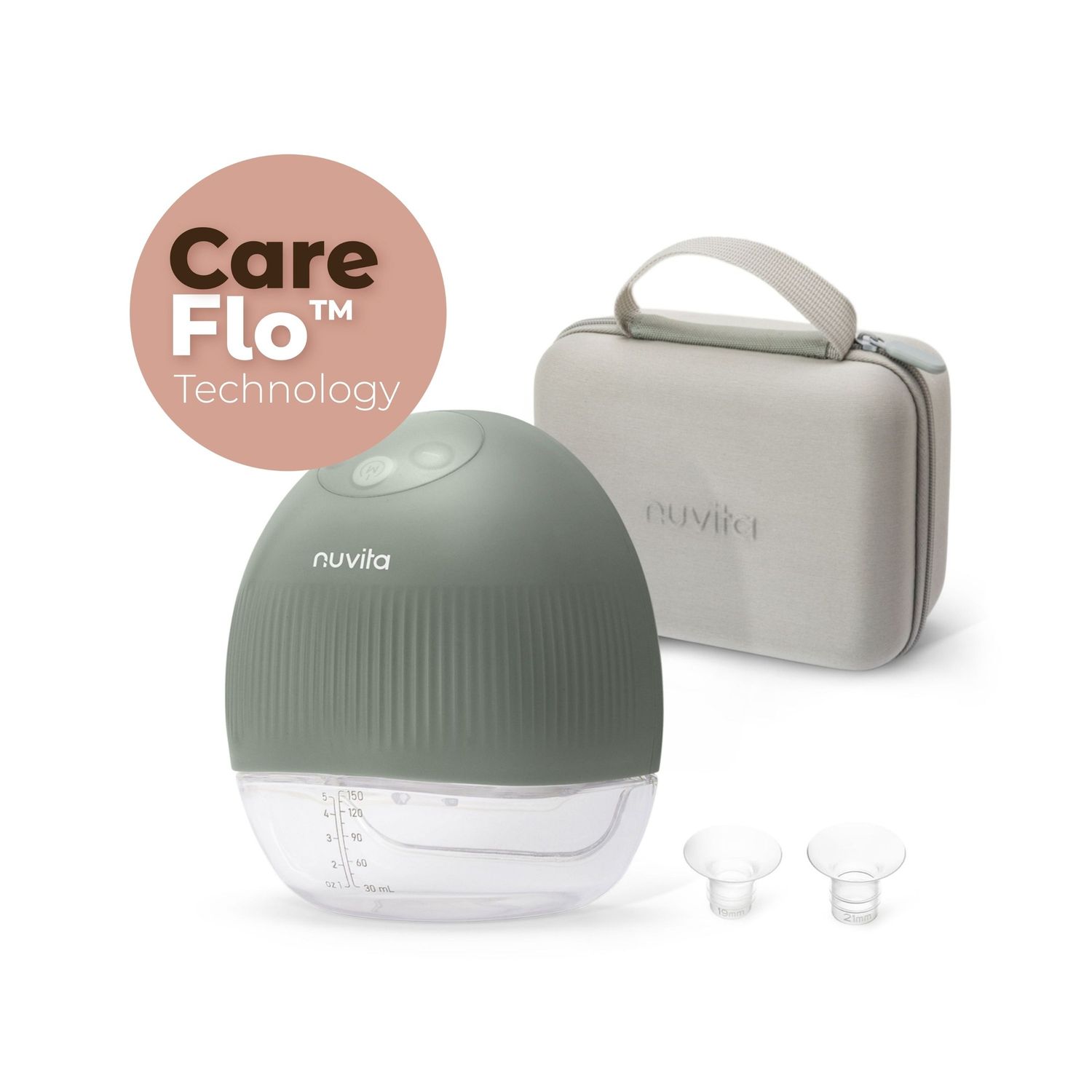 Tiralatte elettrico indossabile singolo materno flow a 3 fasi - 1264w - nuvita - Nuvita