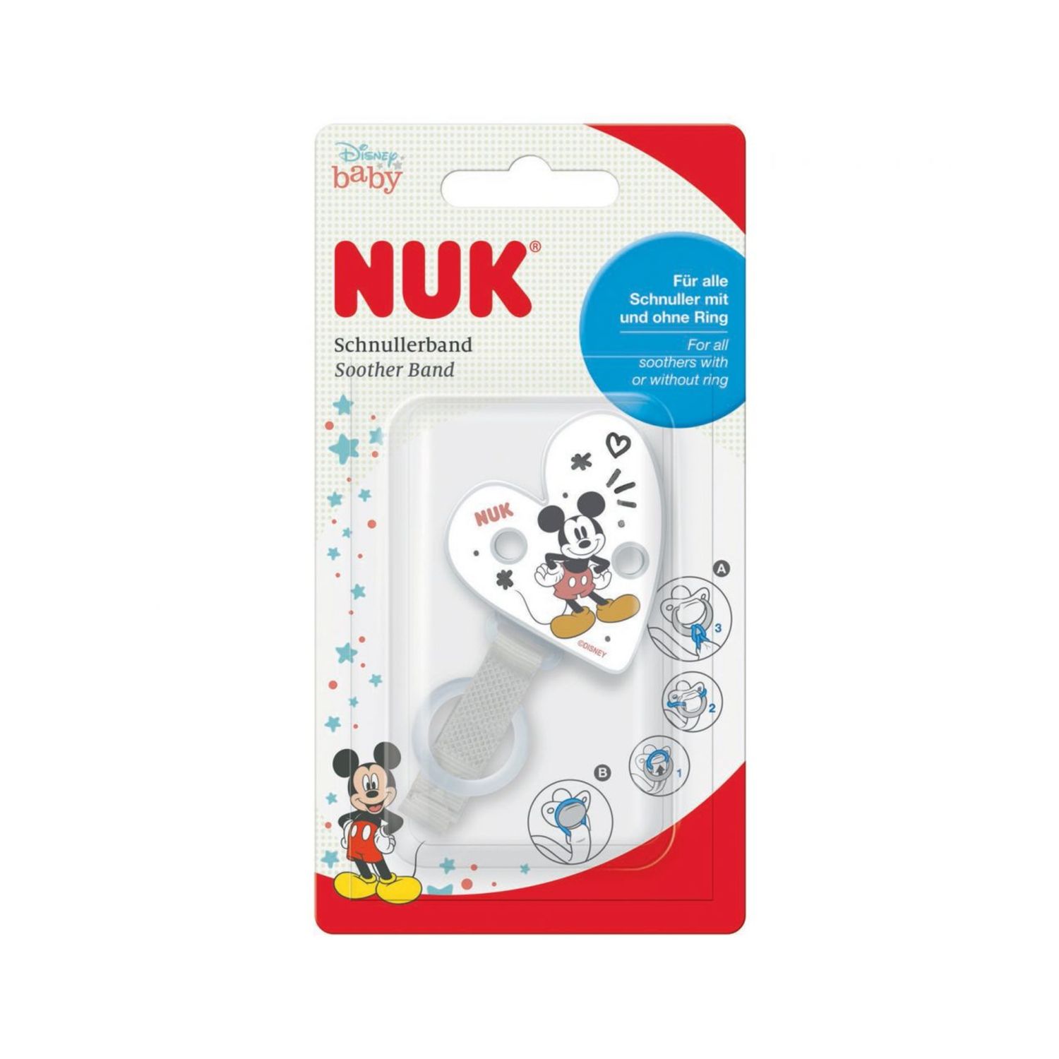 Portasucchietto nastro disney mickey - nuk - Nuk