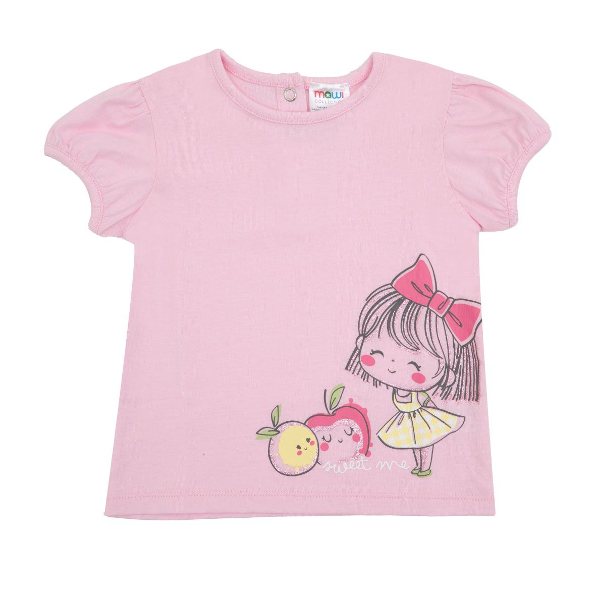 T-shirt maniche corte bimba rosa sweet me - Mawi