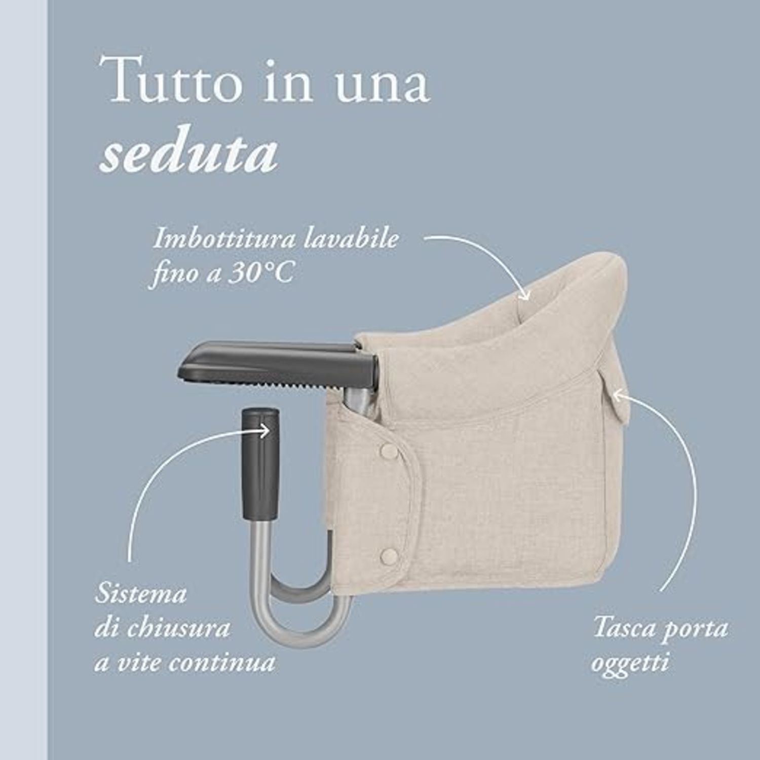 Seggiolino da tavola fast deser beige - inglesina - Inglesina