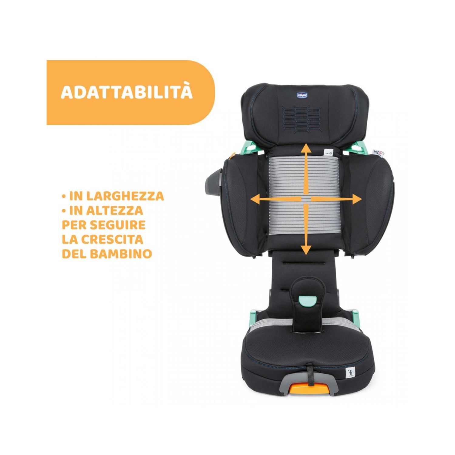 Seggiolino fold&go i-size air black - chicco - Chicco