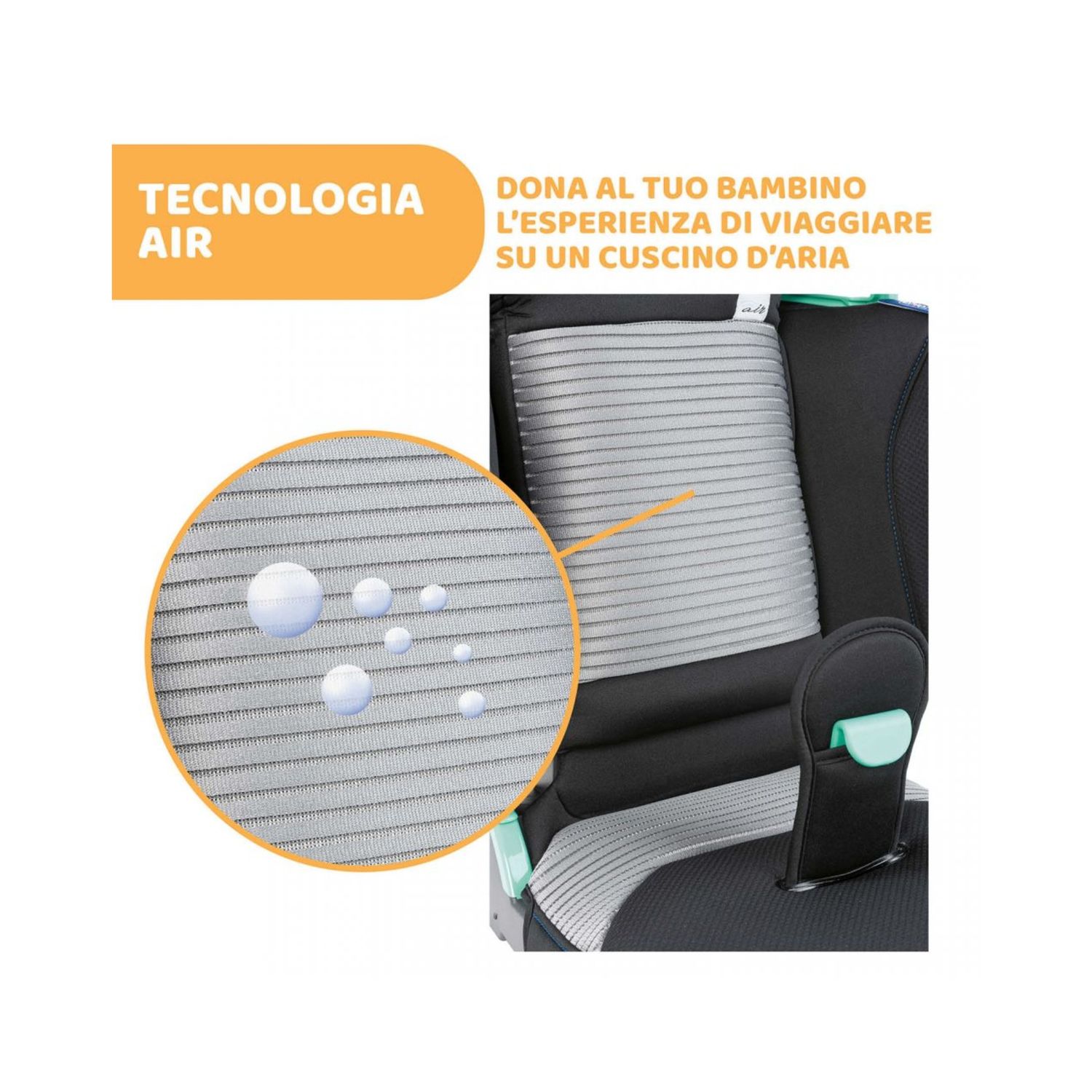Seggiolino fold&go i-size air black - chicco - Chicco