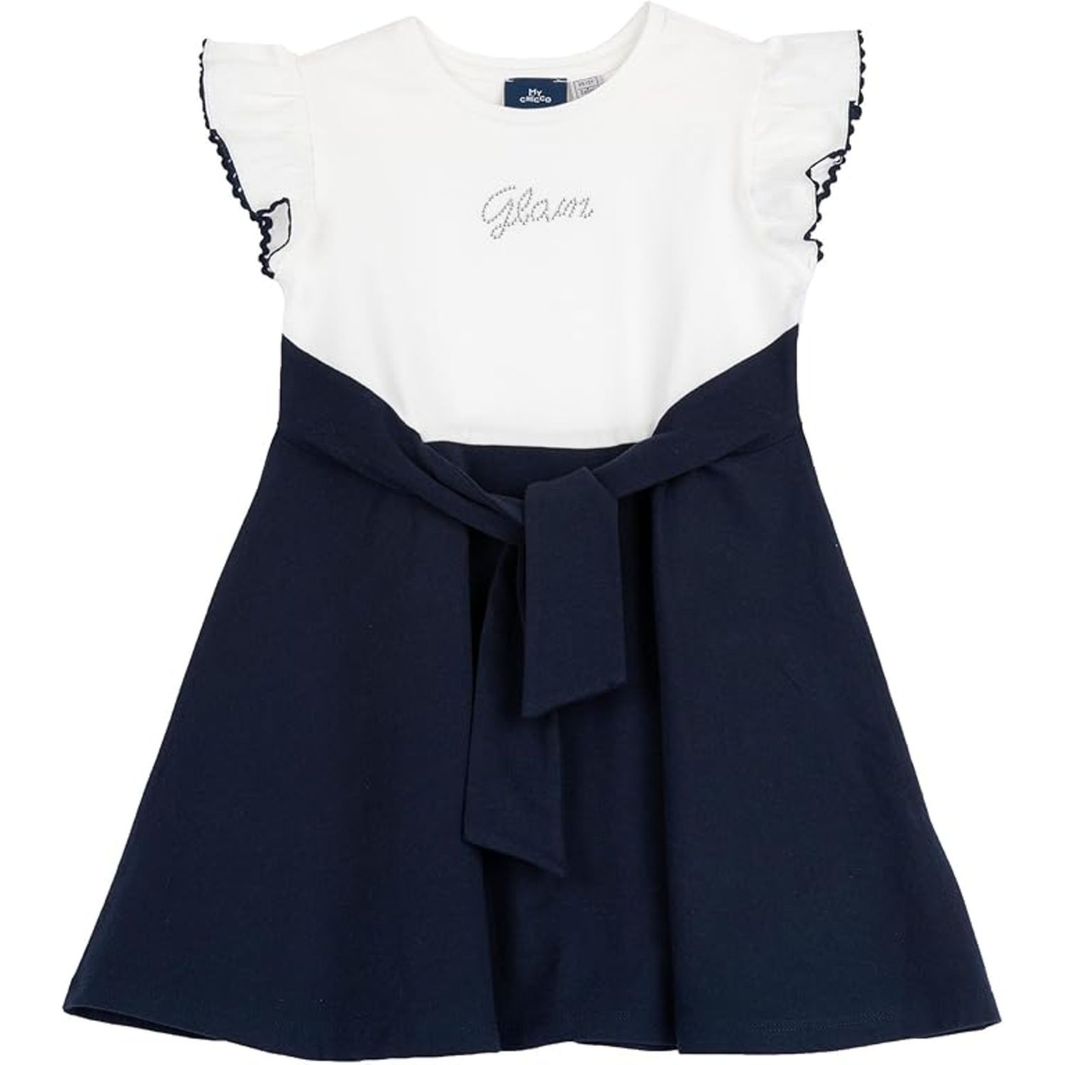 Abito cerimonia bambina elegante a maniche corte - chicco - Chicco