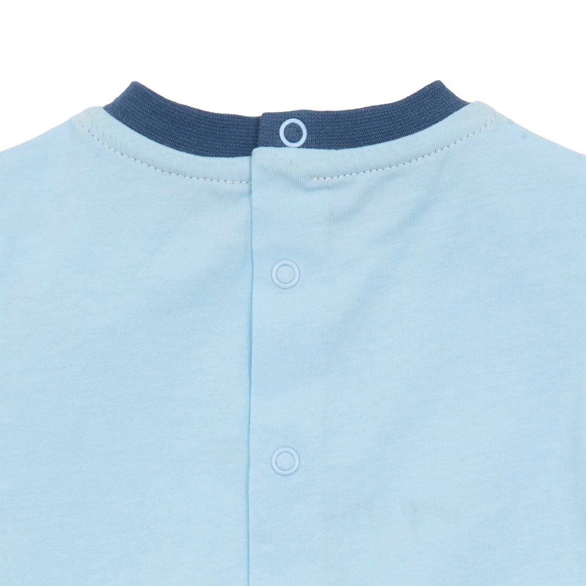 Pagliaccetto jersey bimba bicolor azzurro/blu "mare" - Mawi