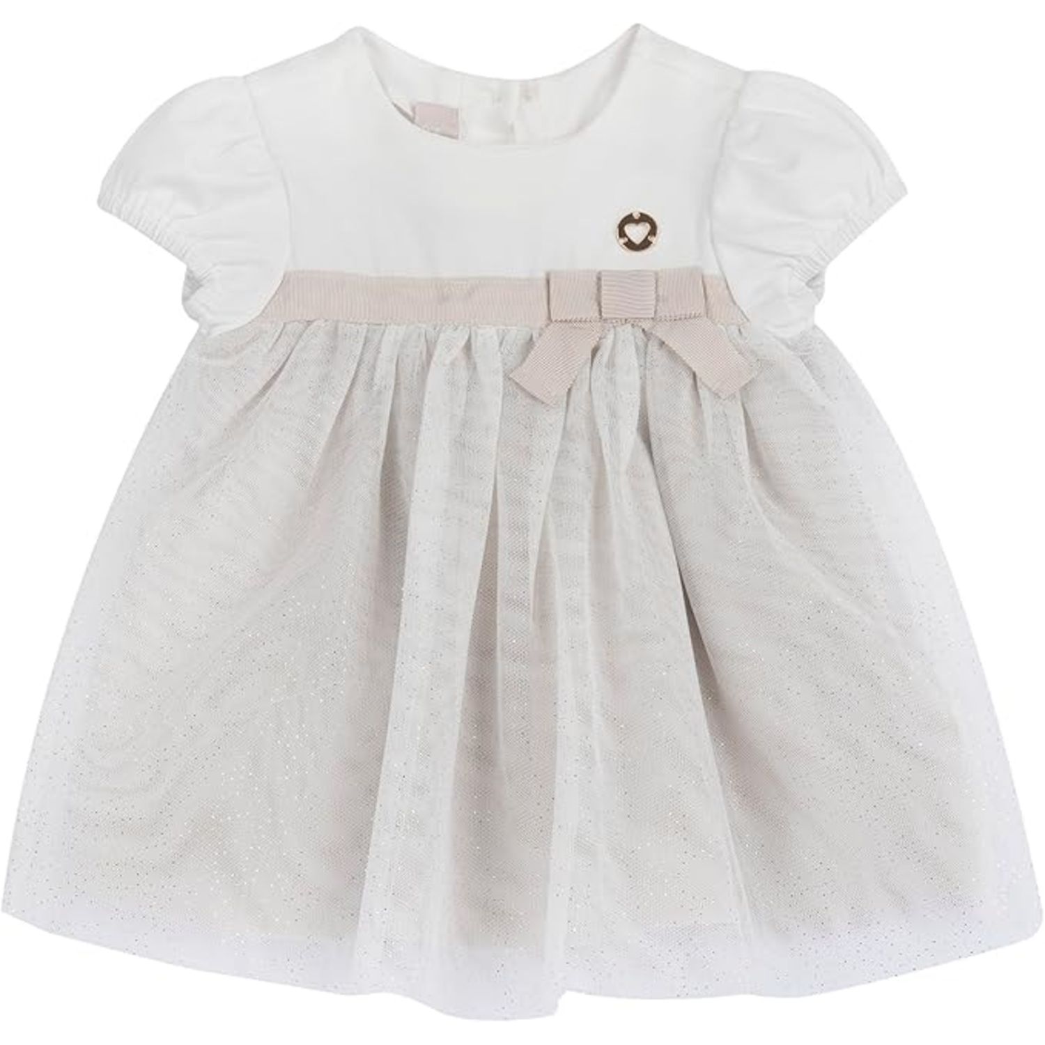 Abito in tulle elegante a maniche corte - chicco - Chicco