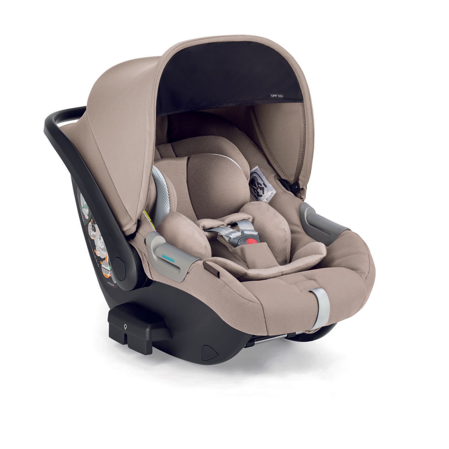 Aptica system quattro - vicuna beige con telaio palladio e seggiolino auto darwin infant - inglesina - Inglesina