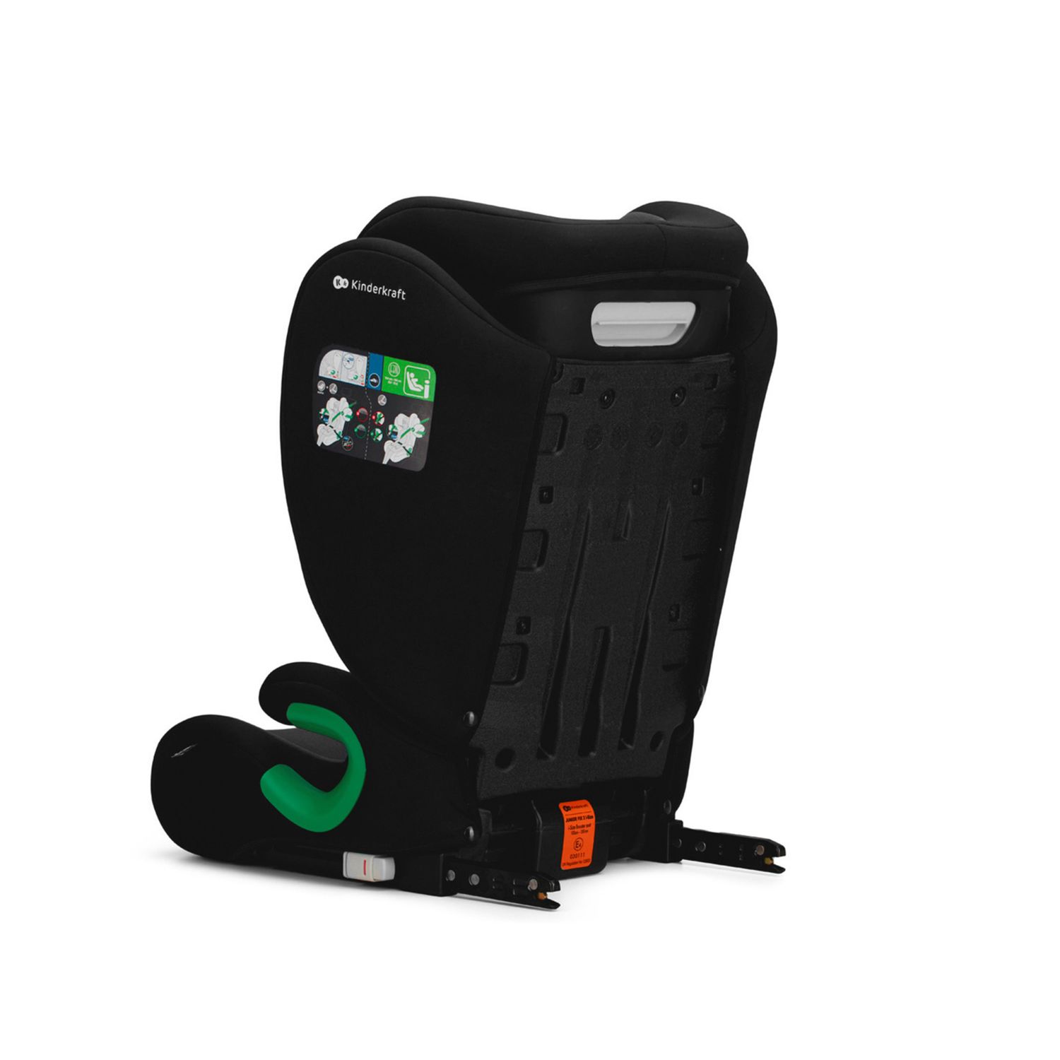 Kinderkraft seggiolino auto junior fix 2 i-size graphite black 100-150cm - KinderKraft