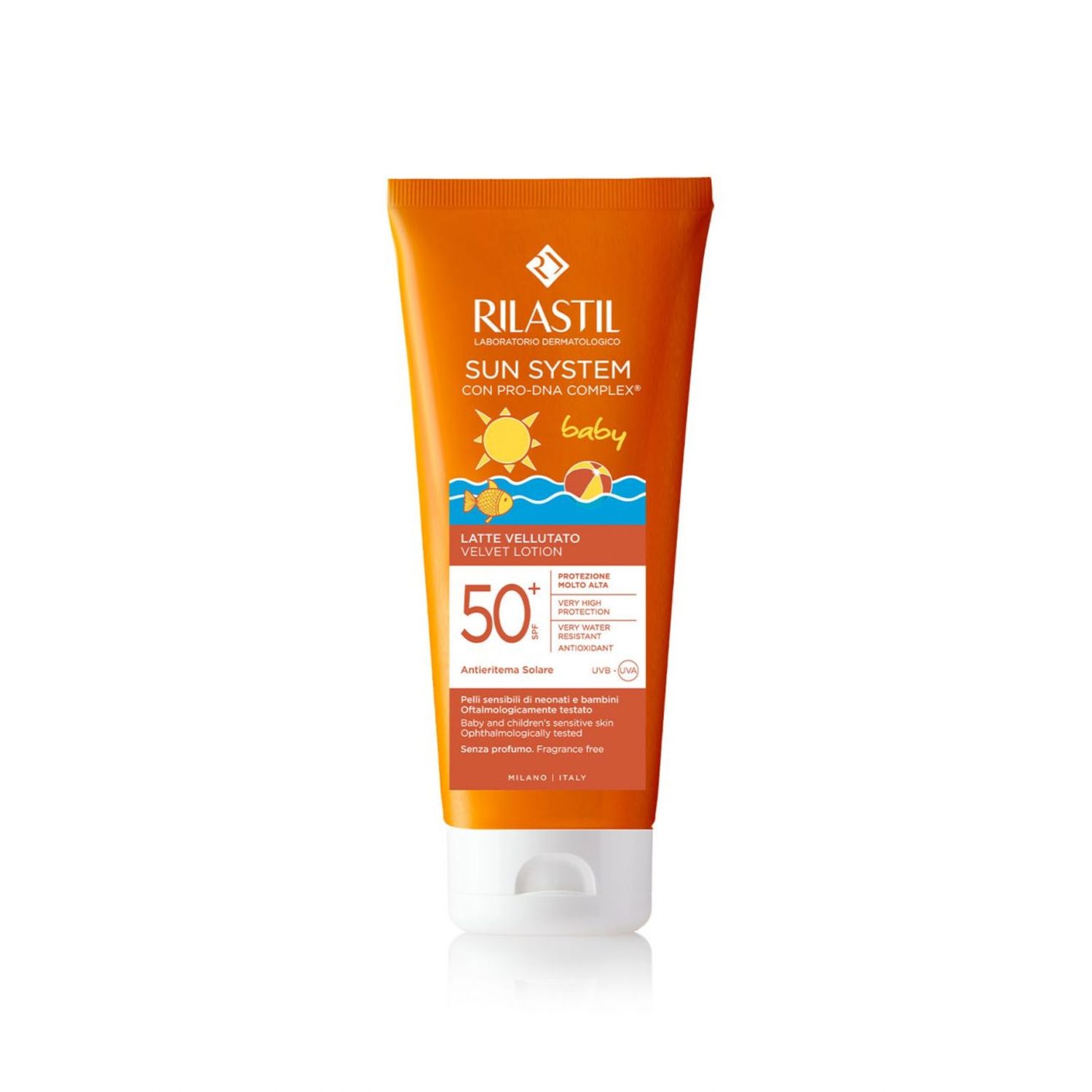 Rilastil sun spf 50+ baby latte velluto 200 ml - Rilastil