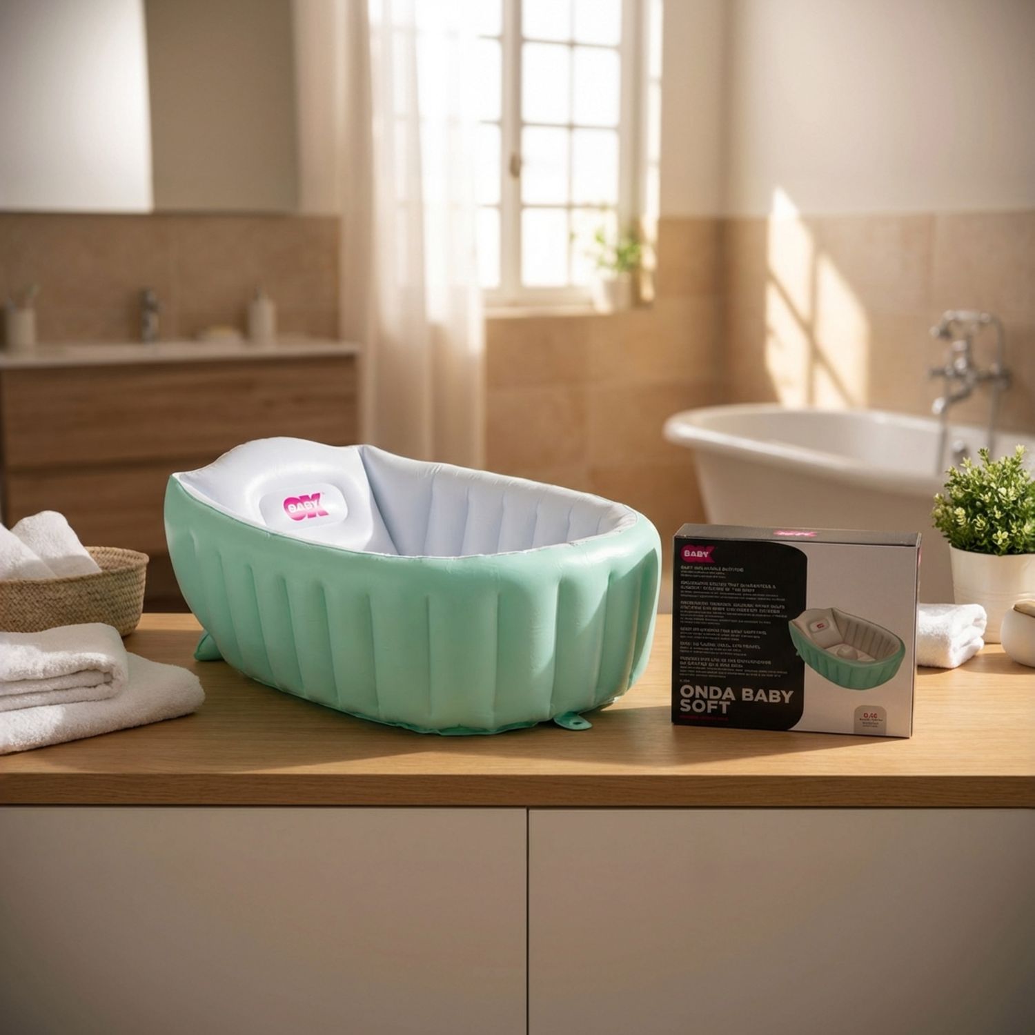 Vaschetta onda baby soft azzurro - ok baby - Ok Baby