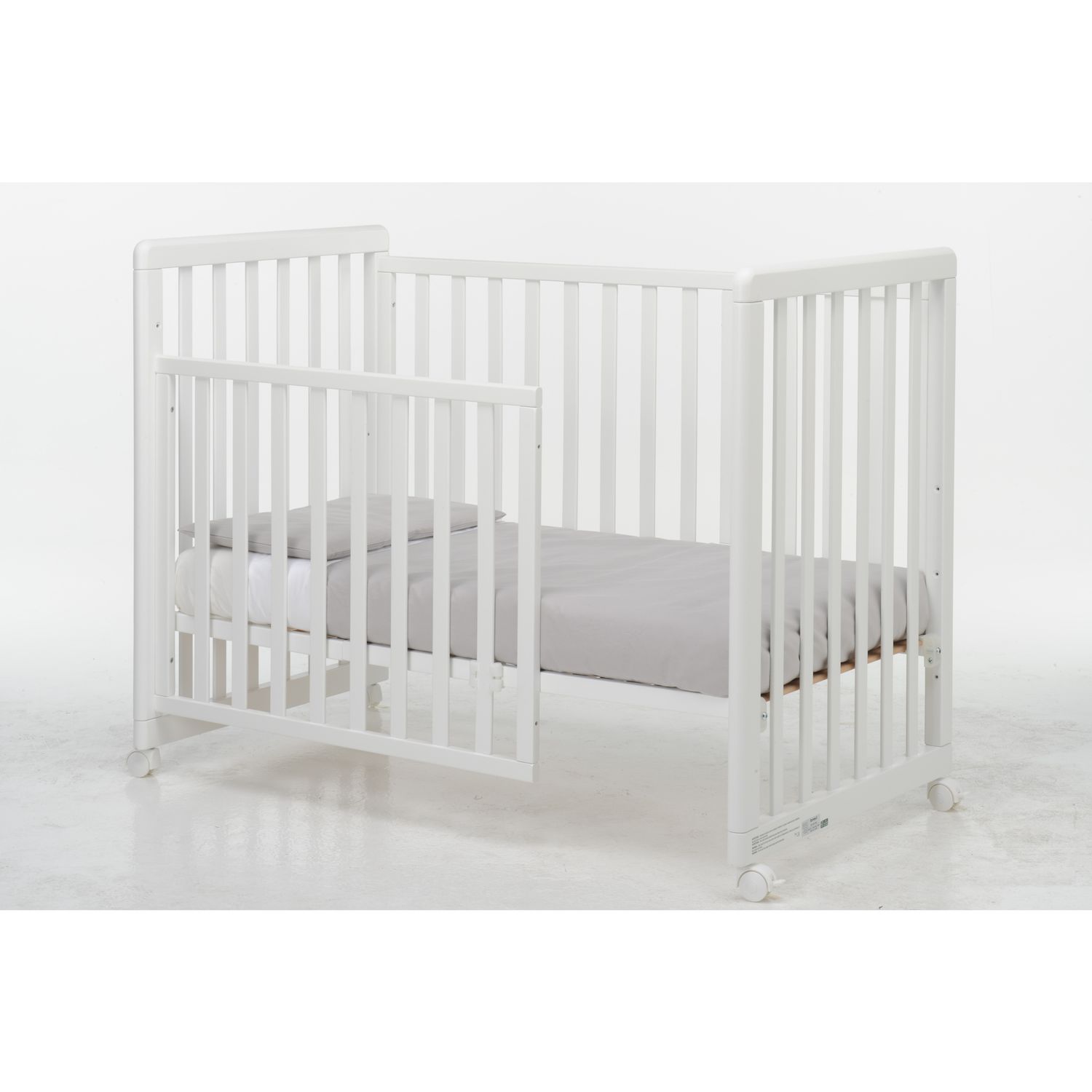 Lettino forever 8 in 1 bianco tessile grey - brevi - BREVI