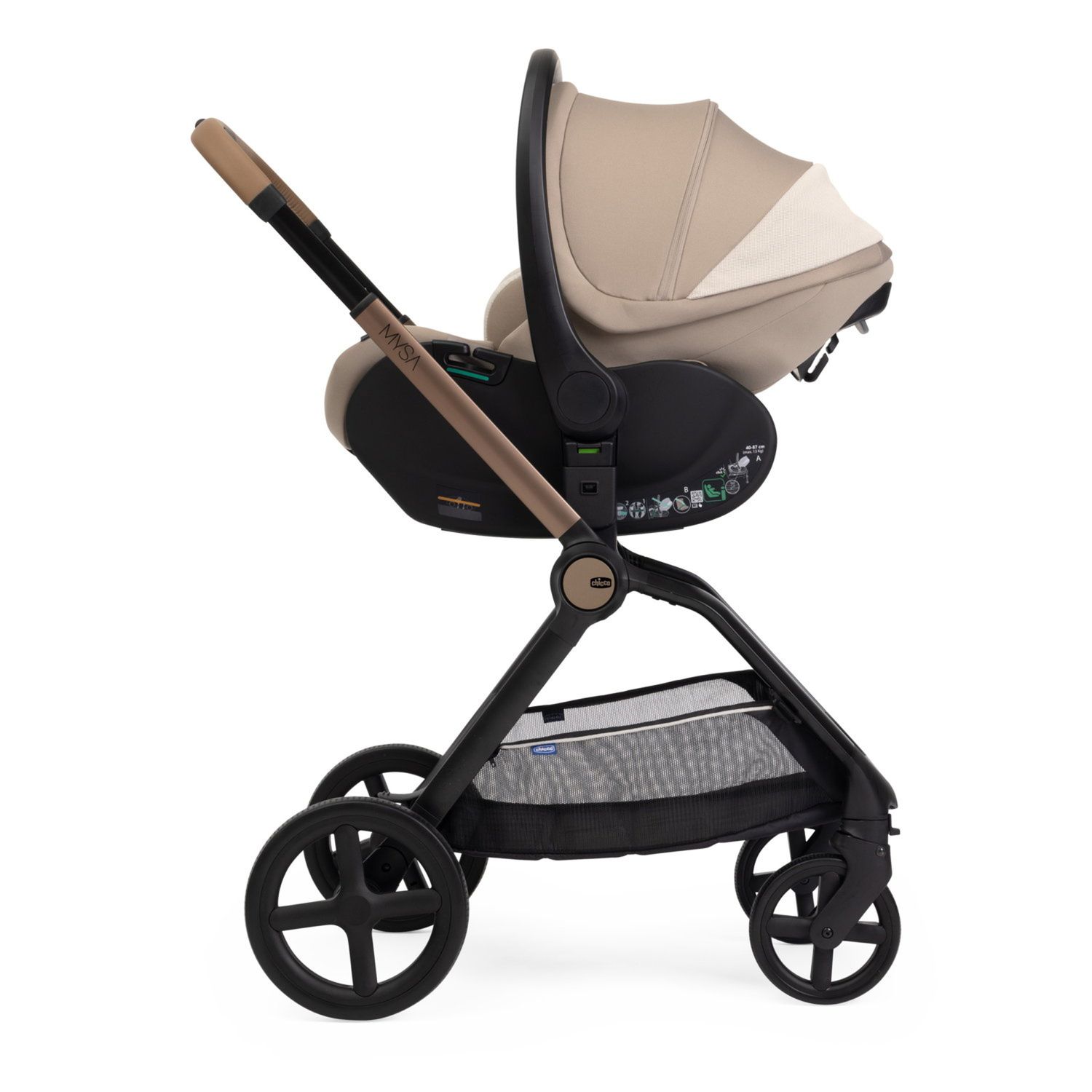 Trio mysa gran comfort con first seat recline - amber glow- chicco - Chicco