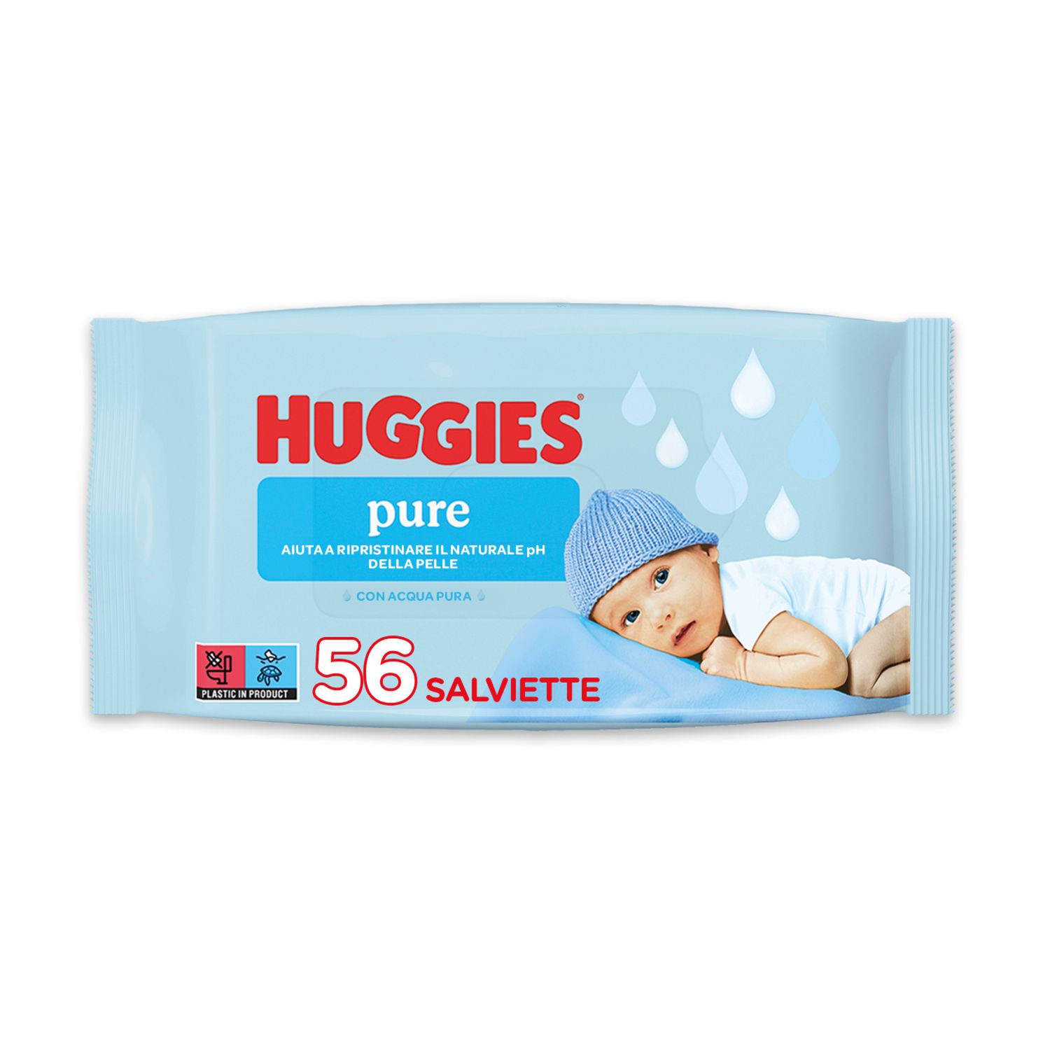Salviettine umidificate pure -  huggies - Huggies