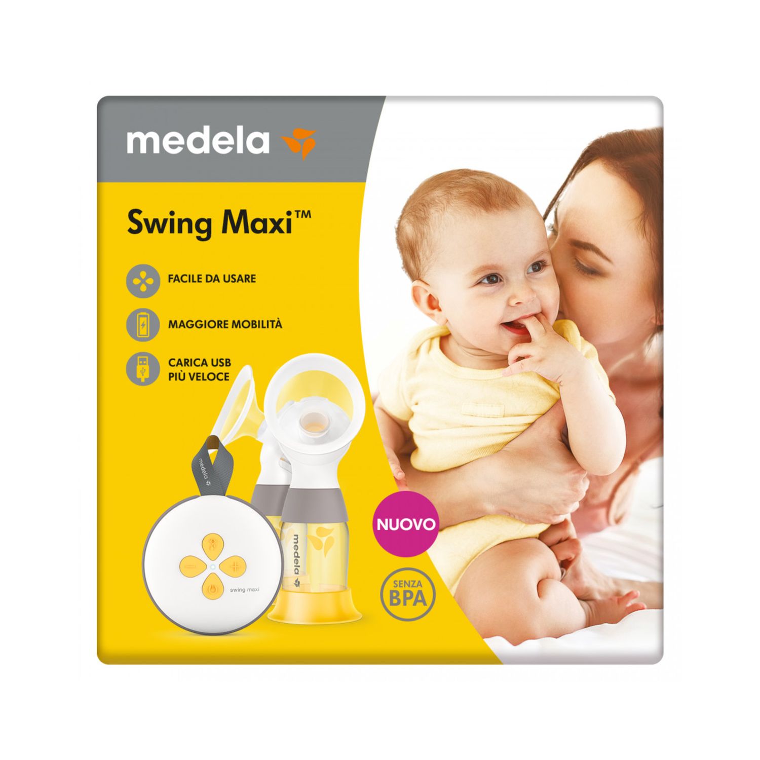 Tiralatte elettrico doppio swing maxi - medela - Medela