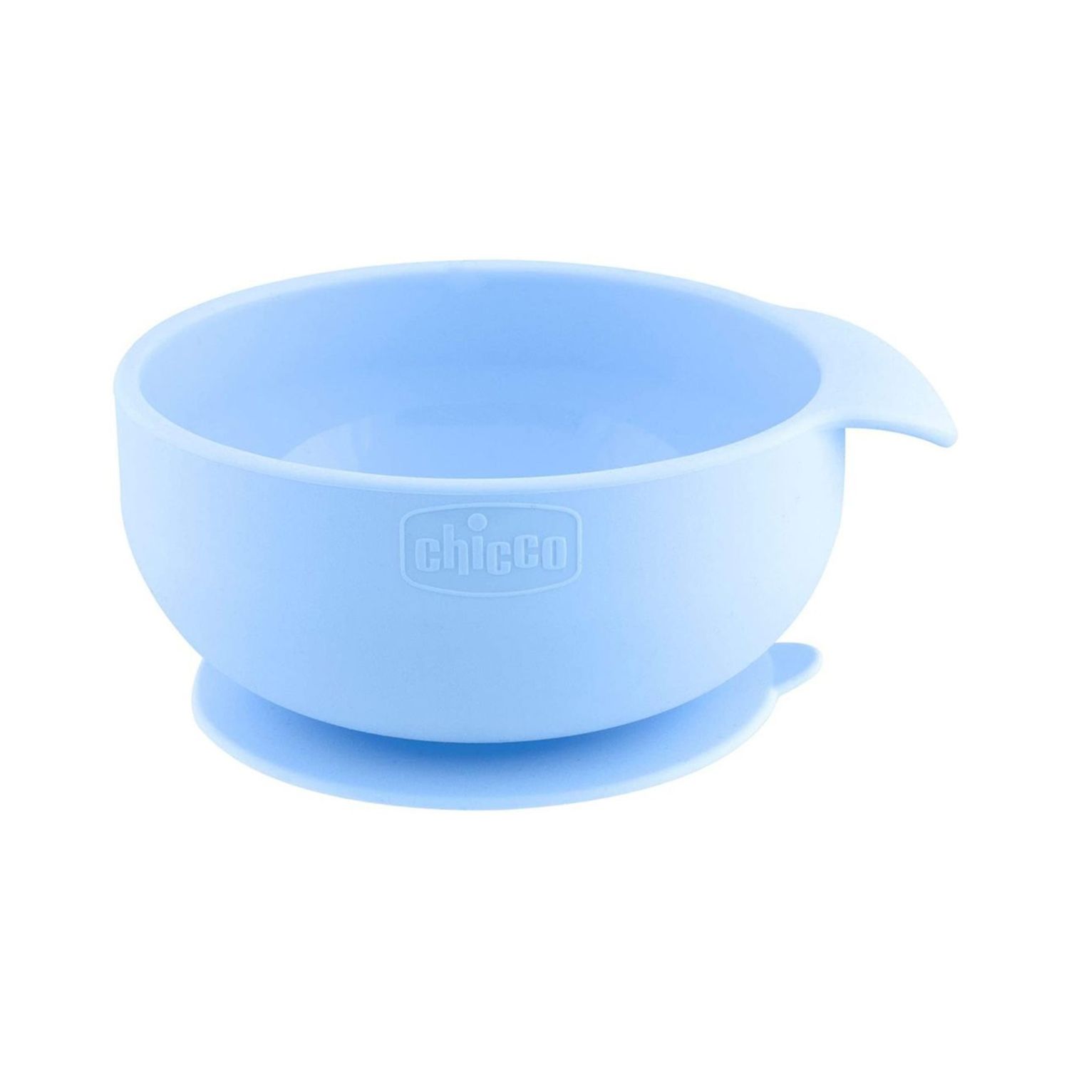 Ciotola silicone con ventosa 6m+ azzurra - chicco - Chicco