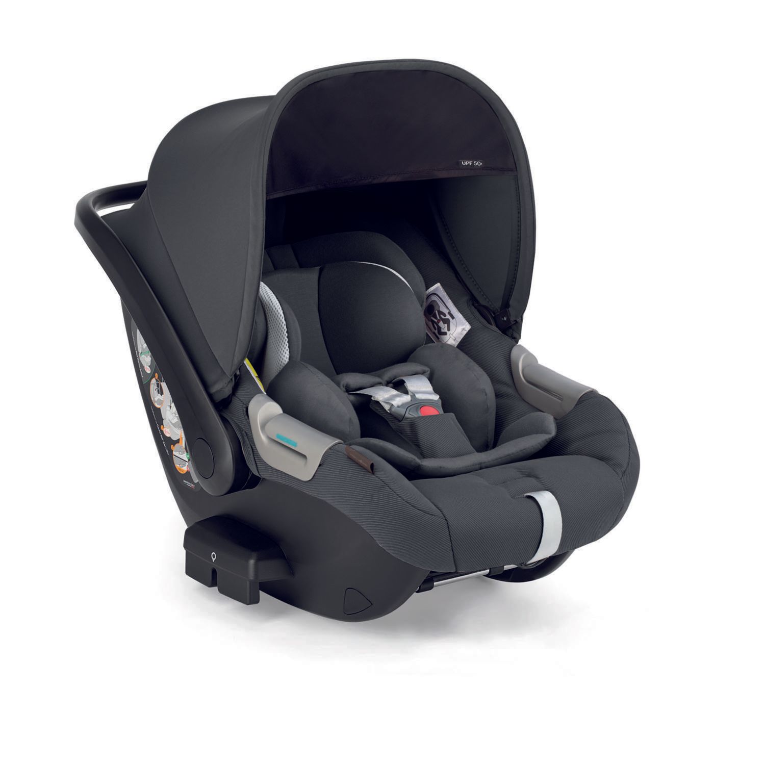 Aptica system quattro - marble grey con telaio palladio e seggiolino auto darwin infant - inglesina - Inglesina