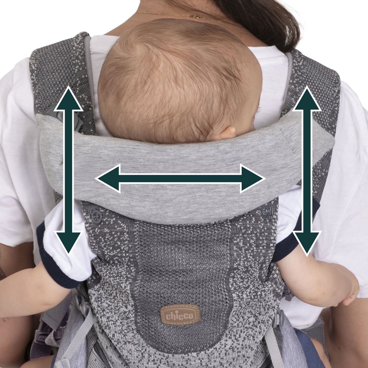 Marsupio airy hip fit carrier pebble - chicco - Chicco