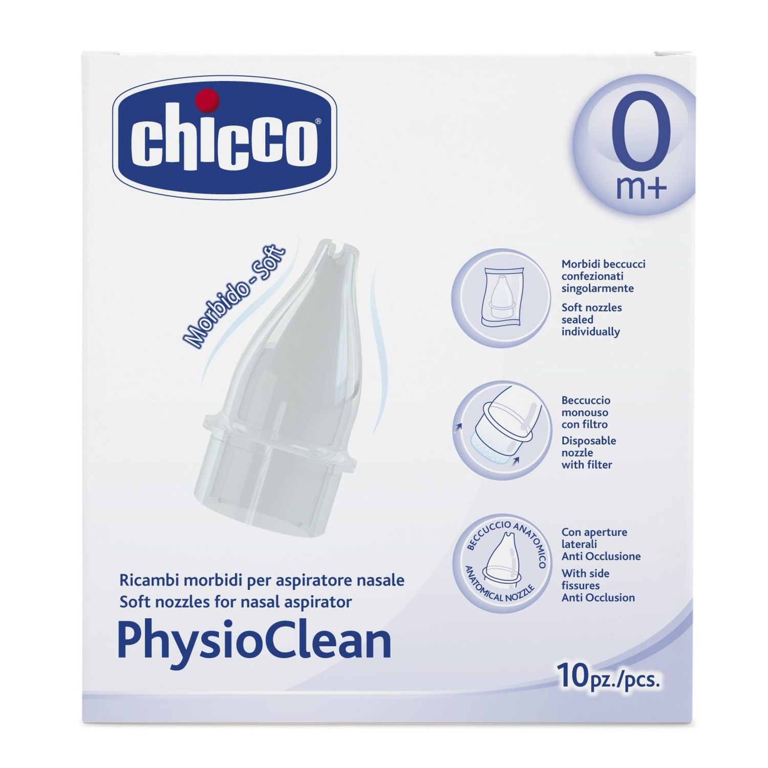 Physioclean ricambi 10 beccucci - chicco - Chicco