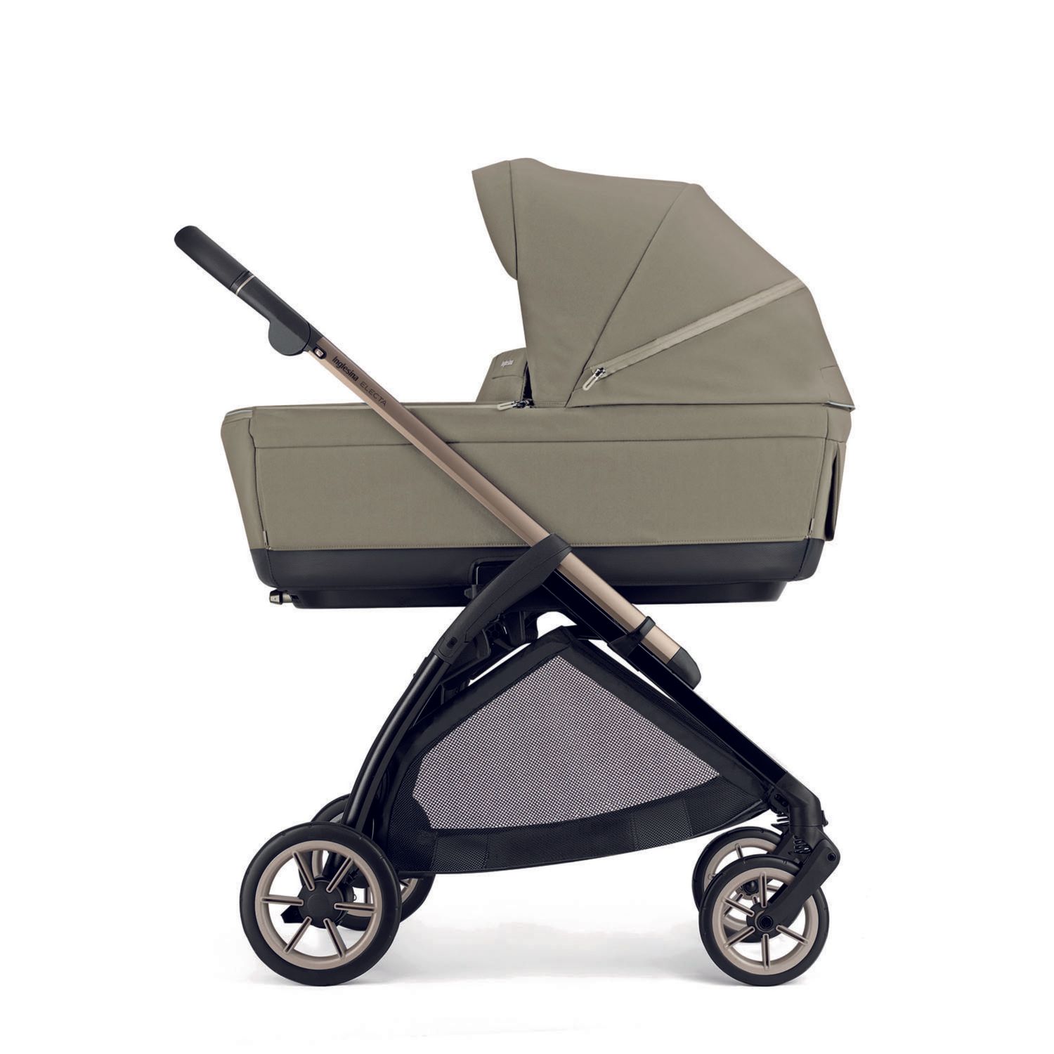 Electa system quattro - hangar beige con telaio bronze e seggiolino auto darwin infant recline evo - inglesina - Inglesina