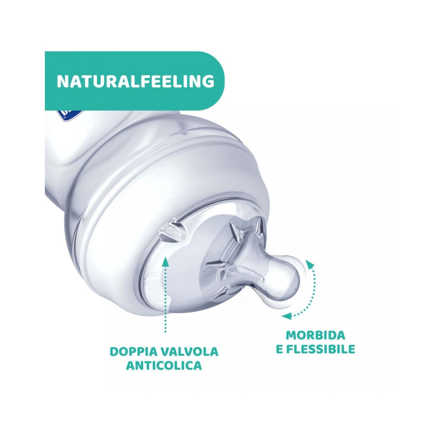 Biberon naturalfeeling neutro, 0m+, 150 ml, flusso lento - chicco - Chicco