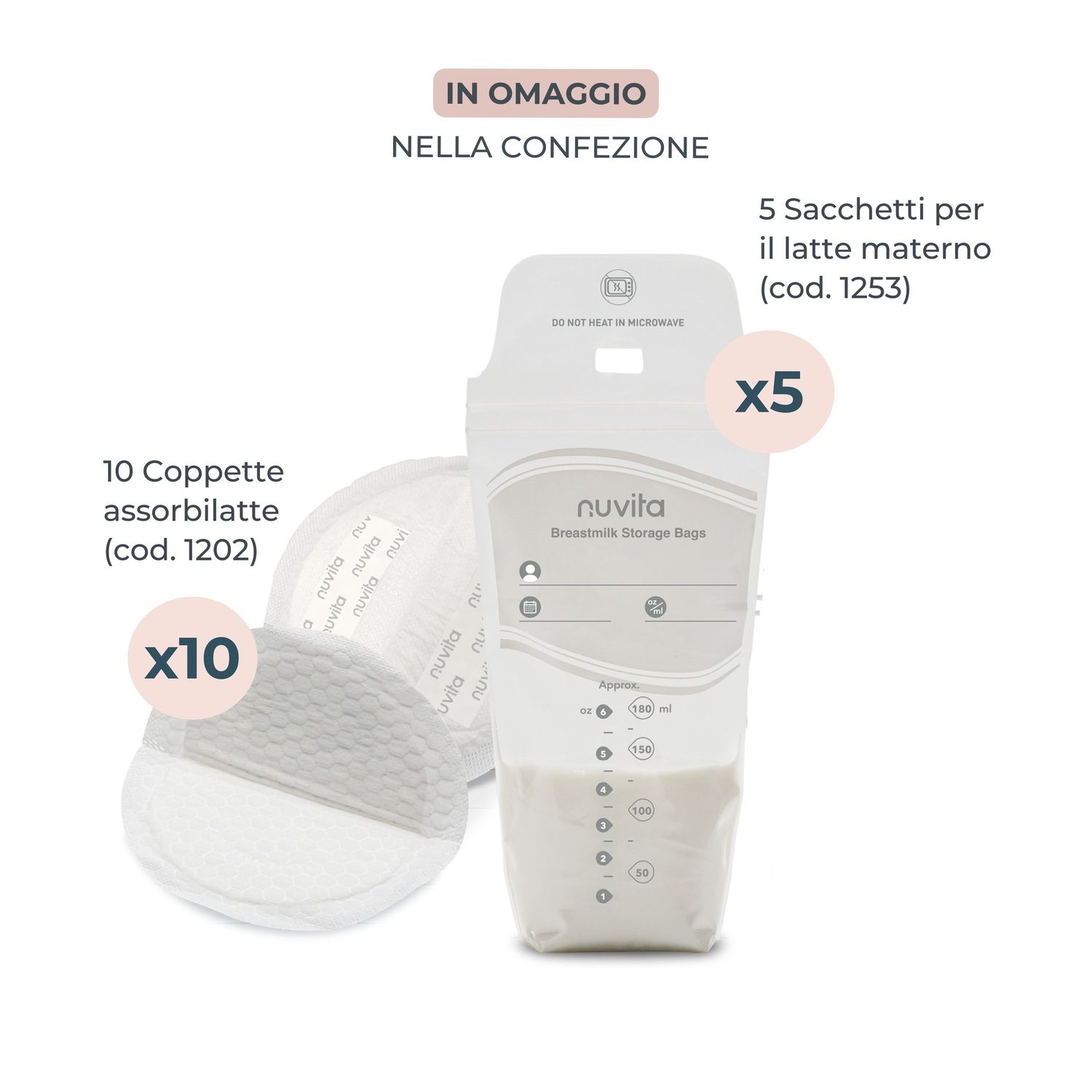 Tiralatte elettrico singolo a mani libere a 3 fasi materno smart wear - 1287cw - nuvita - Nuvita