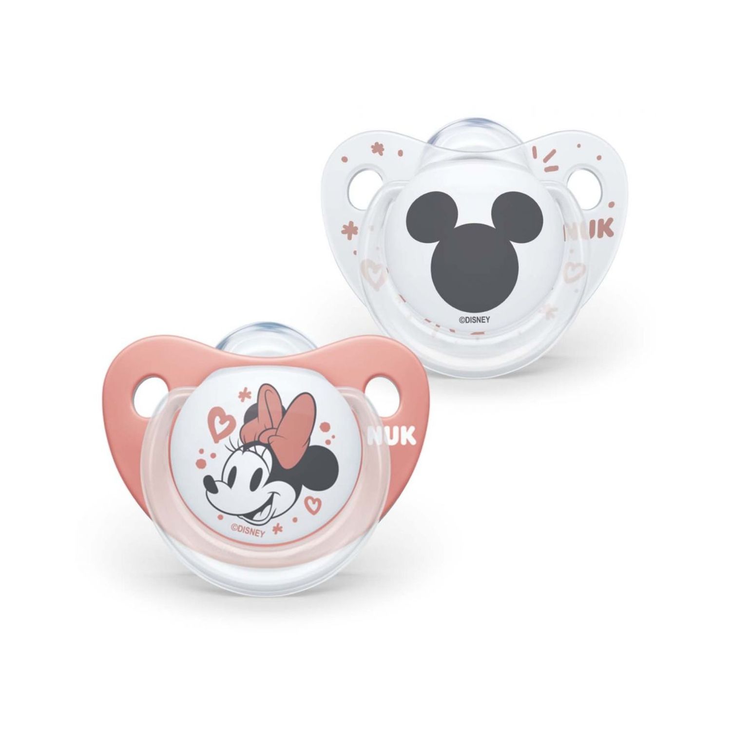 Nuk succhietto tl disney minnie_red_silicone 6--18 2pz - Nuk