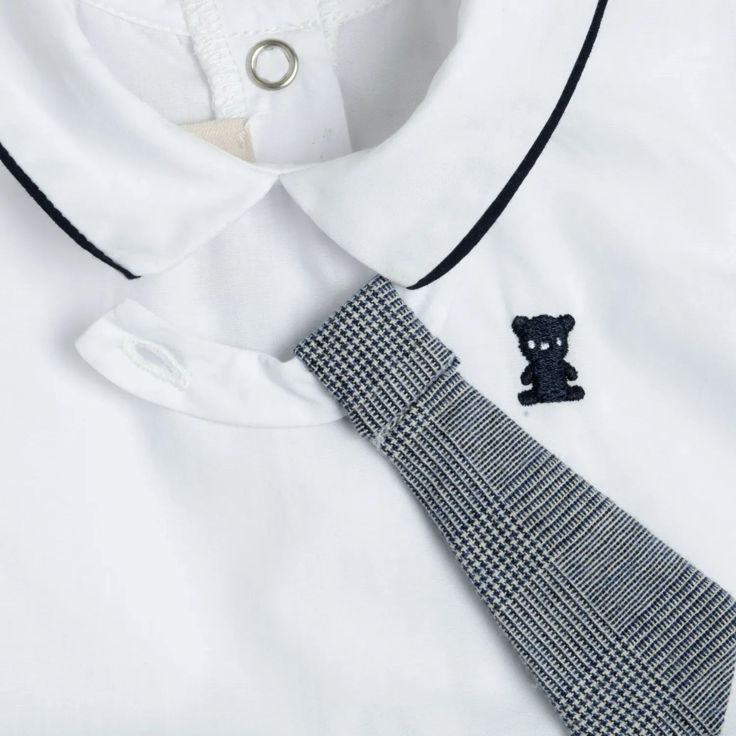 Tuta a quadri bianca e blu - chicco - Chicco