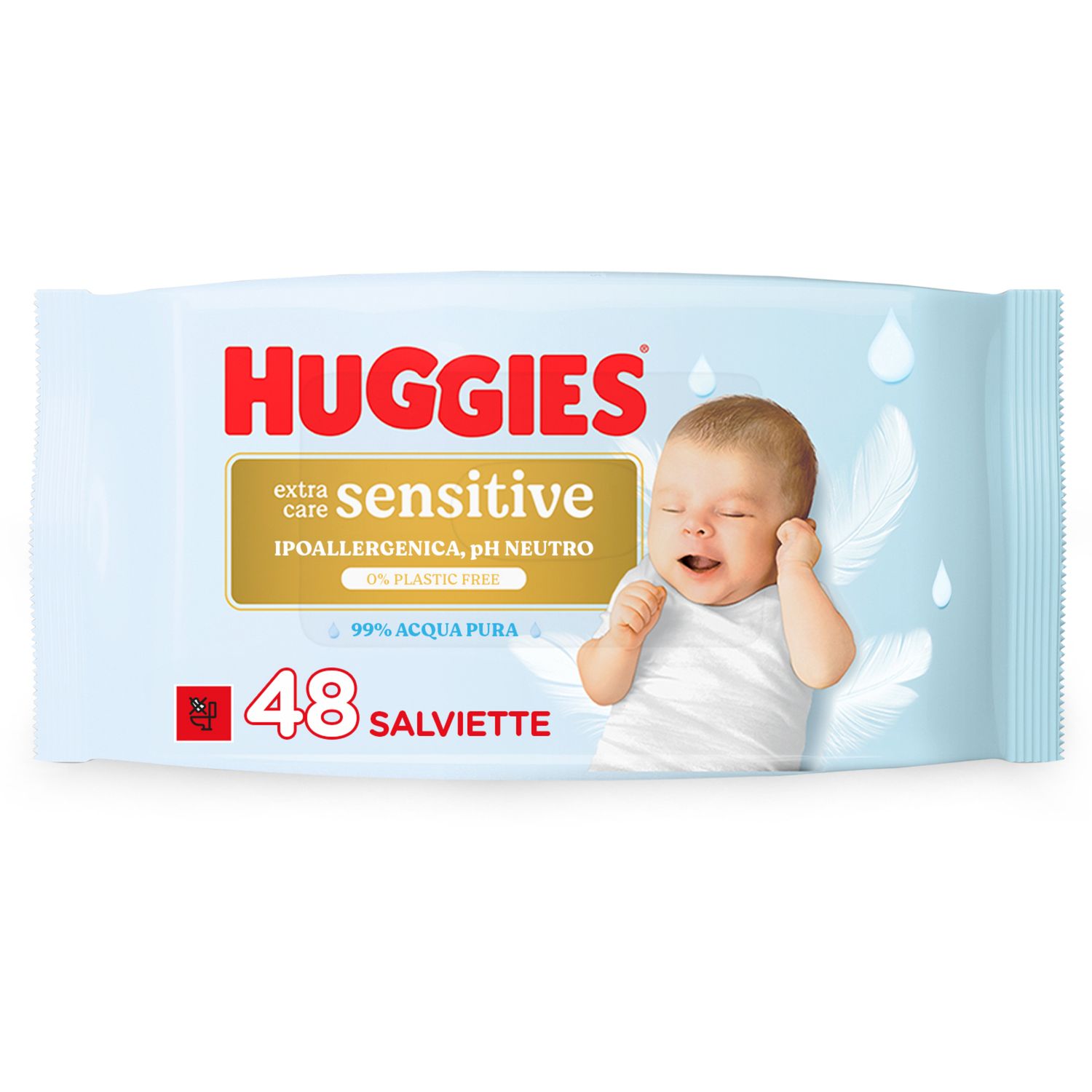 Salviette extra care sensitive 48 pezzi - huggies - Huggies