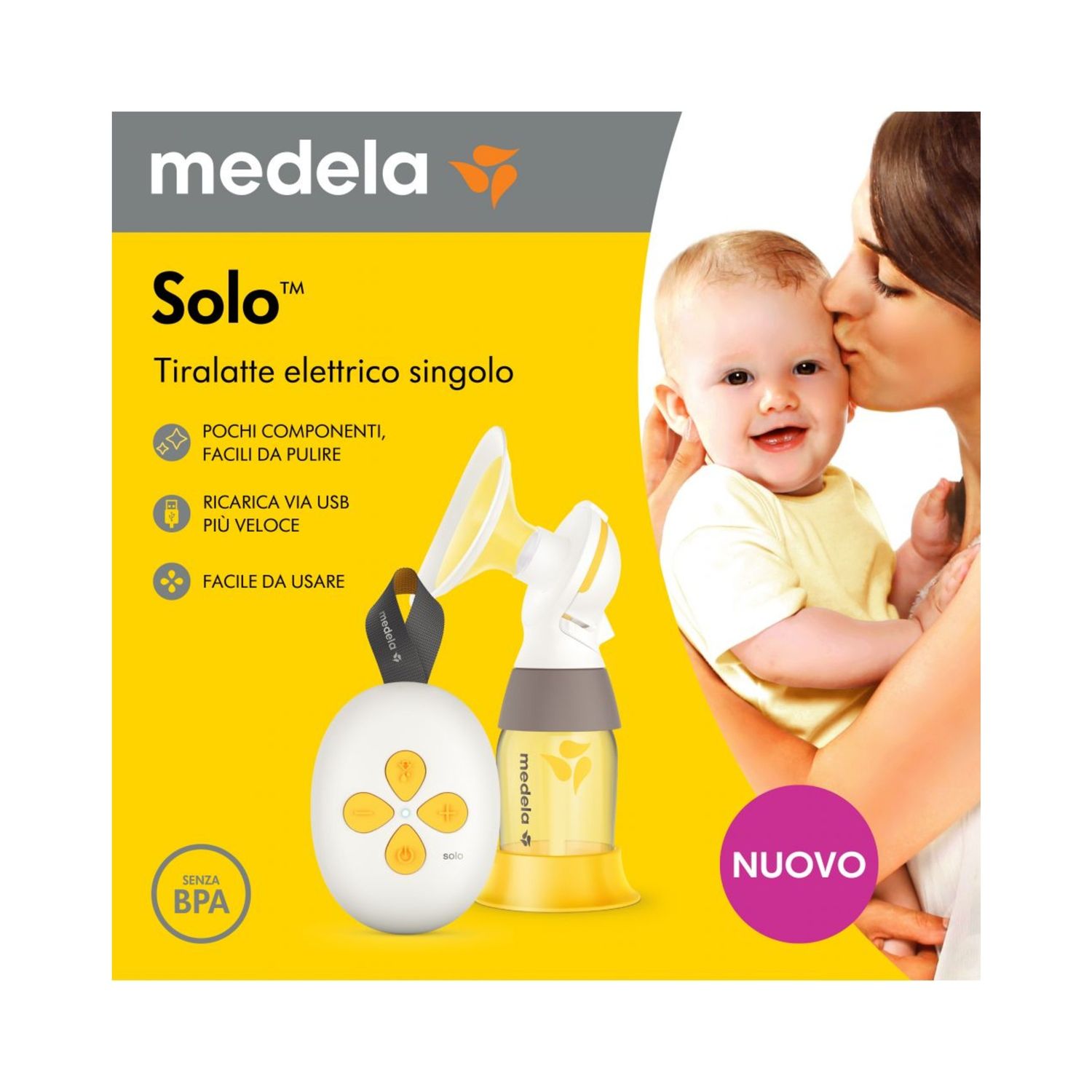 Tiralatte elettrico singolo solo - medela - Medela