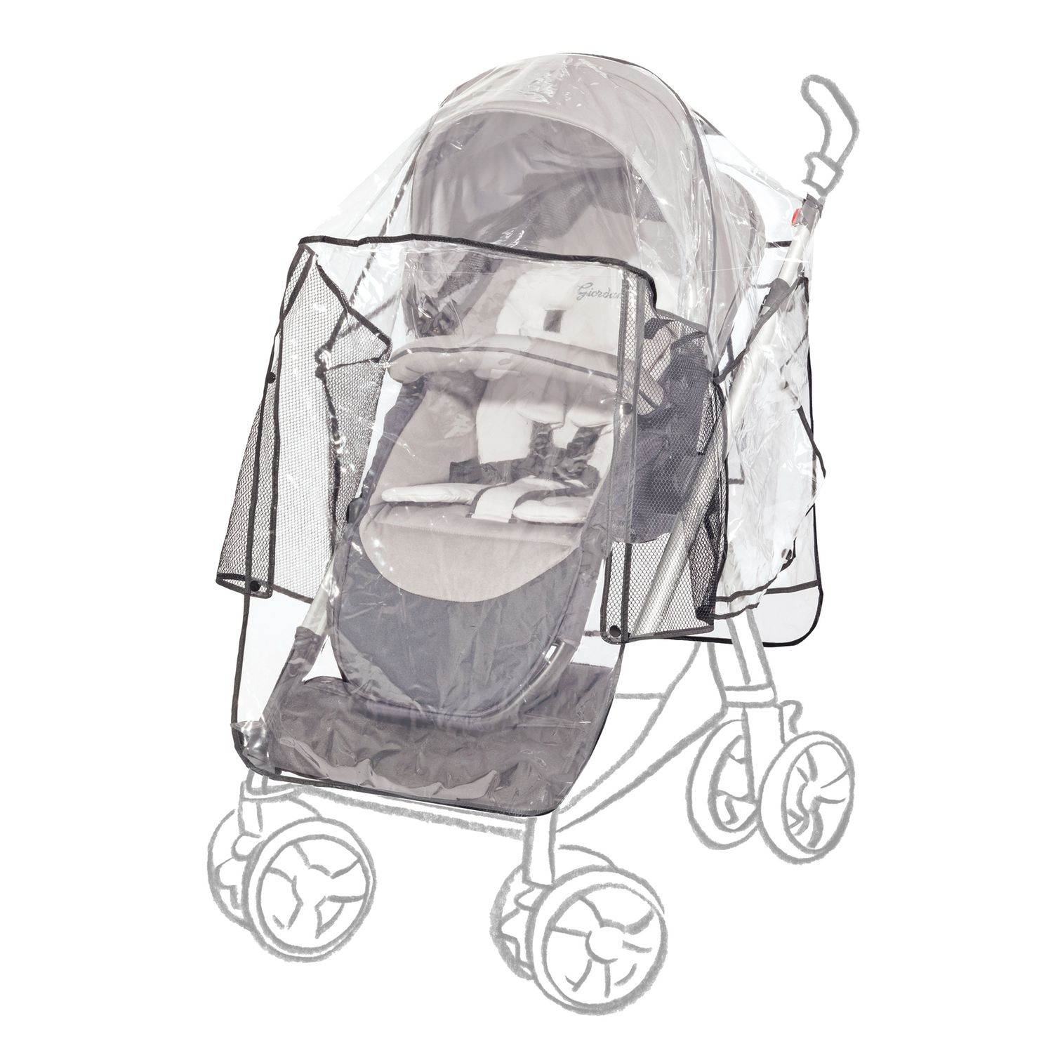 Parapioggia universale per passeggino deluxe - giordani - Giordani