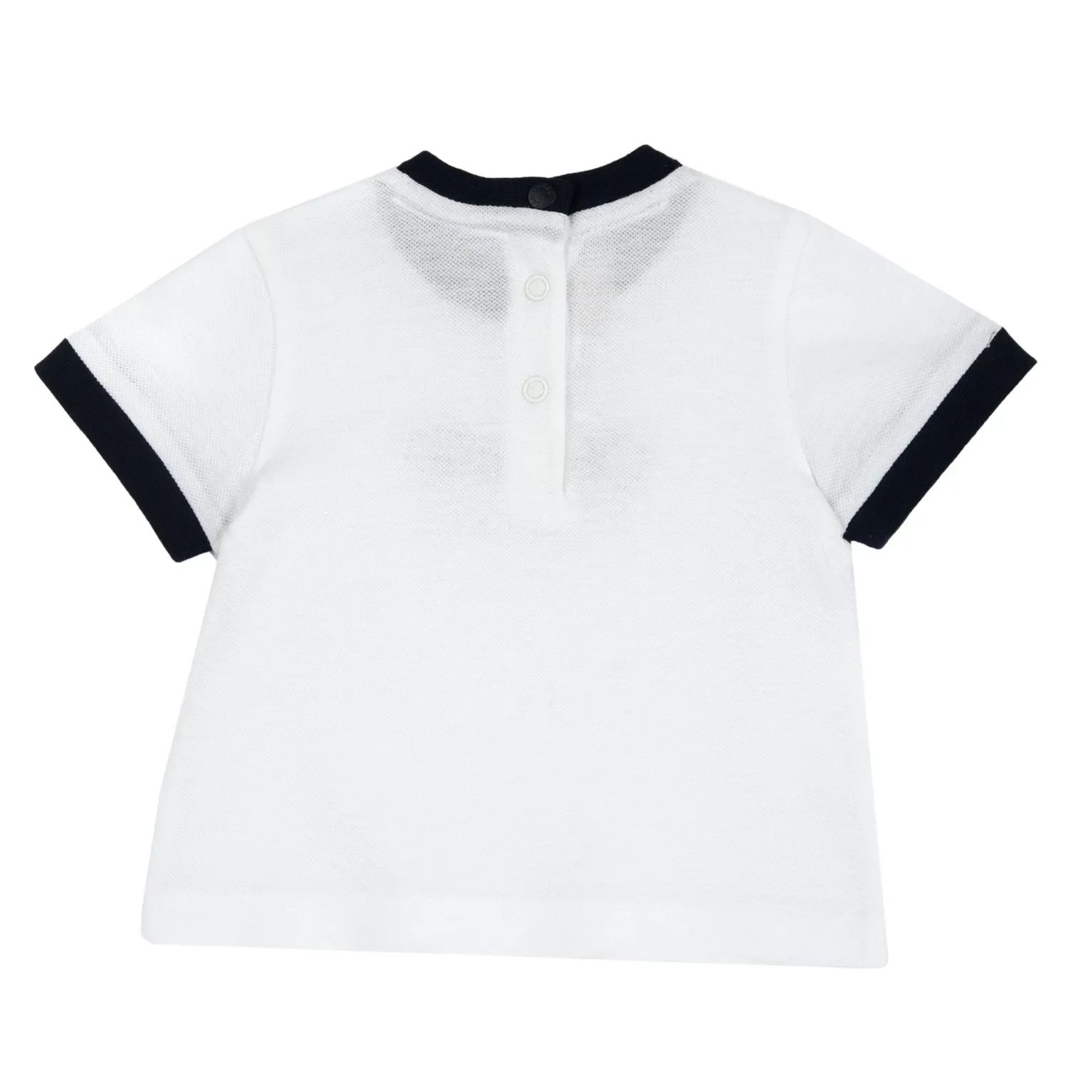Maglietta bianca ricamata in maglia per bambini - chicco - Chicco