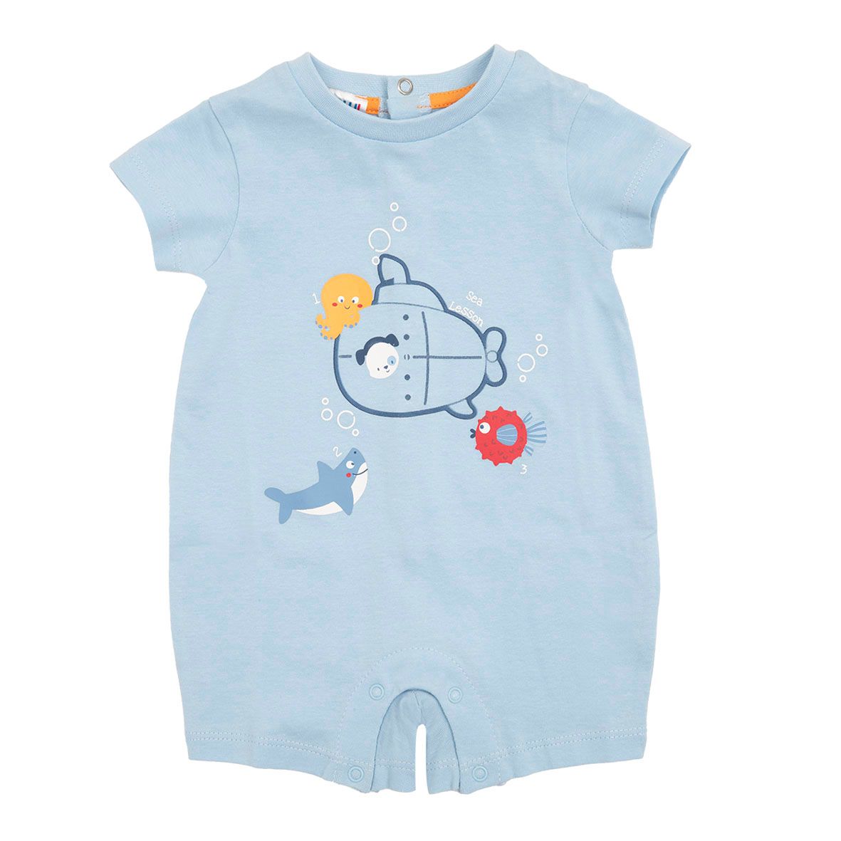 Pagliaccetto jersey bimbo azzurro "mare" - Mawi