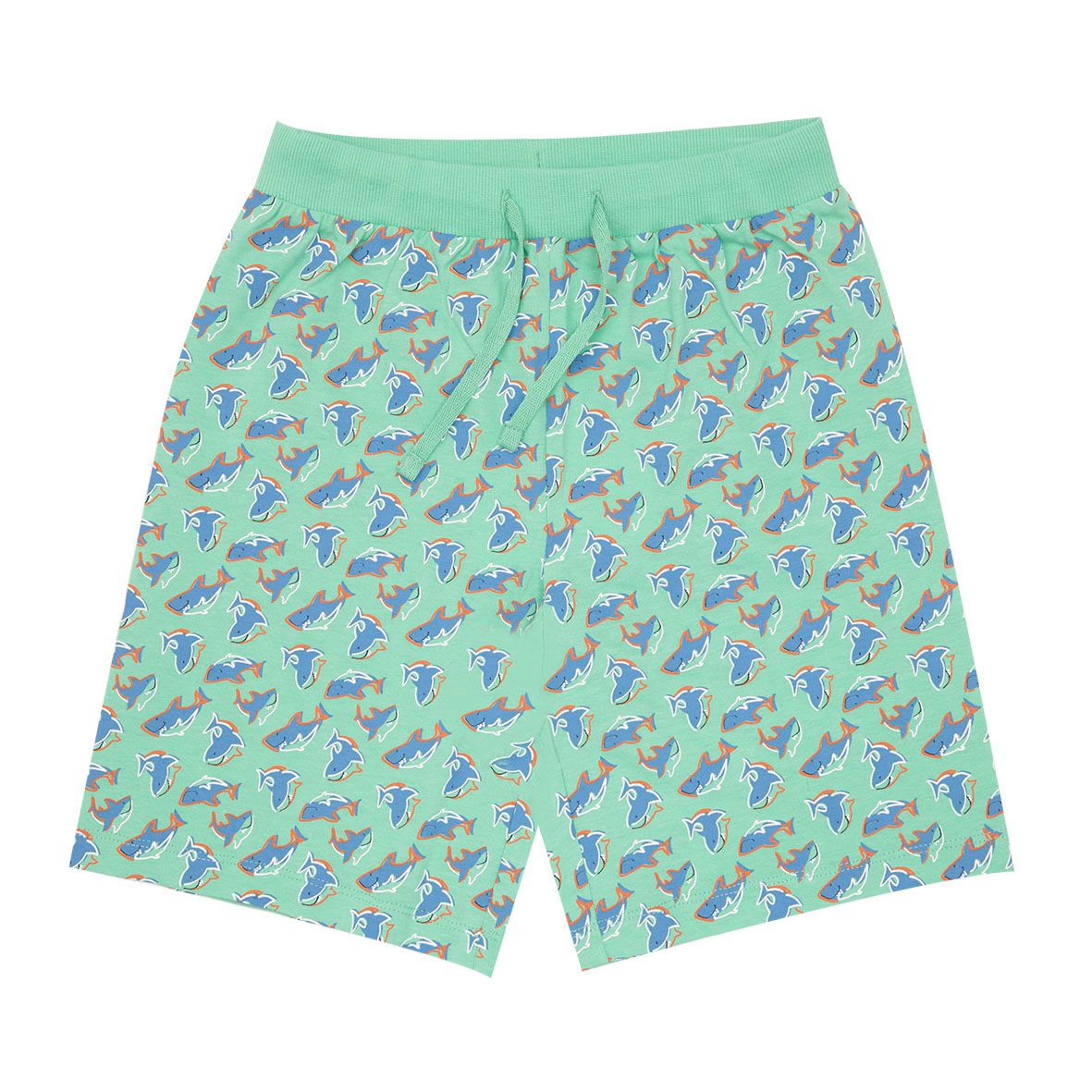 Short jersey bimbo verde stampato - Mawi