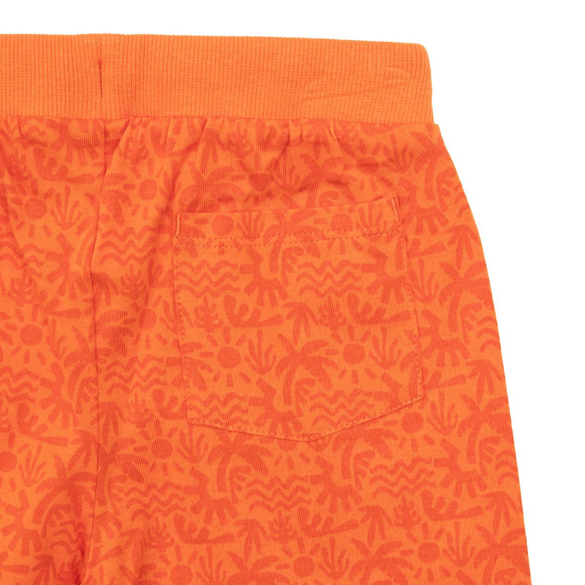 Short jersey bimbo arancio stampa estiva - Mawi