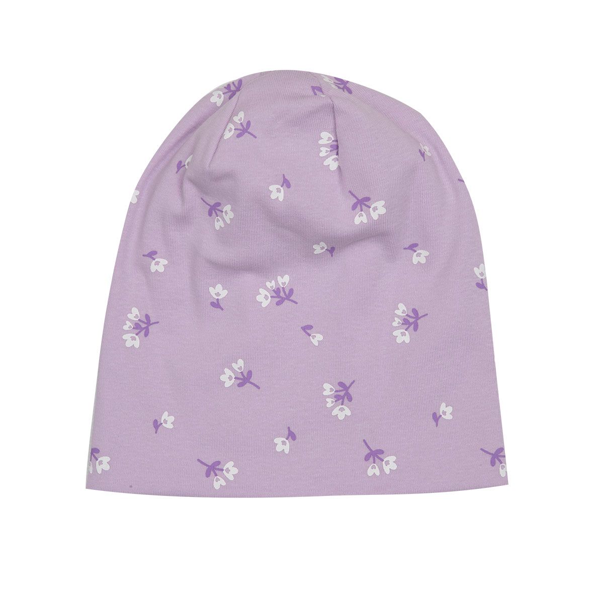 Cappellino jersey cuffietta bimba lilla - Mawi