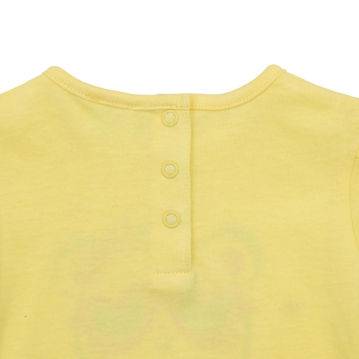 T-shirt maniche corte bimba gialla orsetta - Mawi