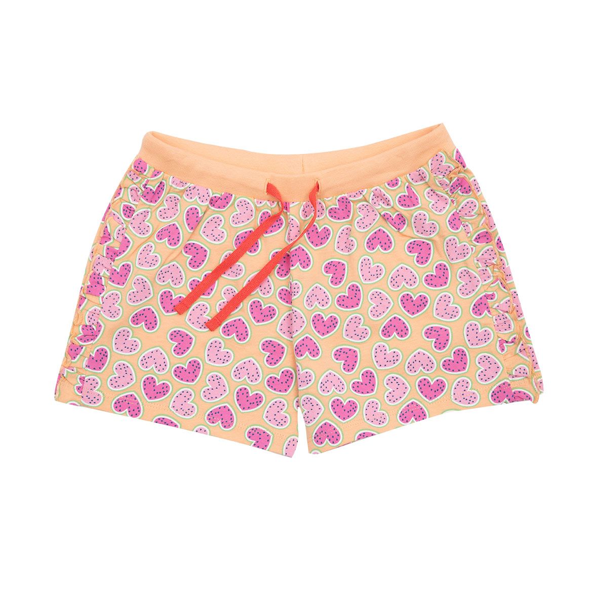 Pantaloncino morbido bimba pesca stampa cuoricini - Mawi