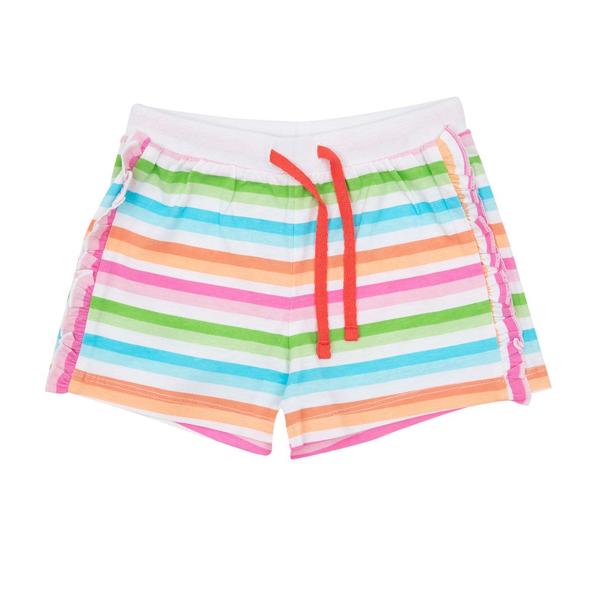 Pantaloncino morbido bimba multicolor con frill - Mawi