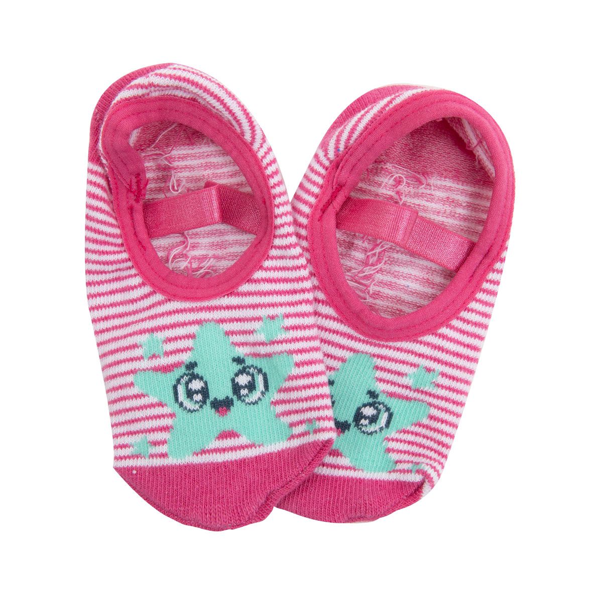 Calze antiscivolo ballerine bimba rosa stellina - Mawi