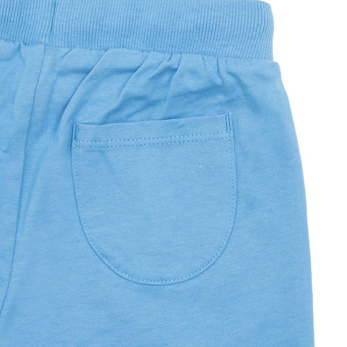 Set t-shirt + short jersey bimbo grigio/azzurro "my croco" - Mawi