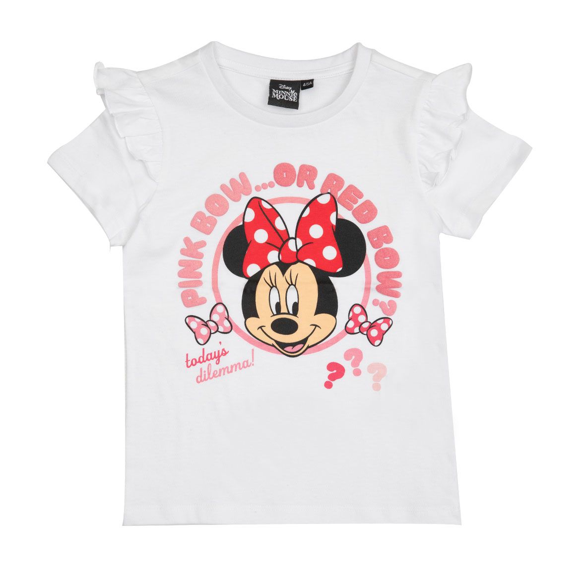 T-shirt mezza manica bimba "minnie" con frill - Disney