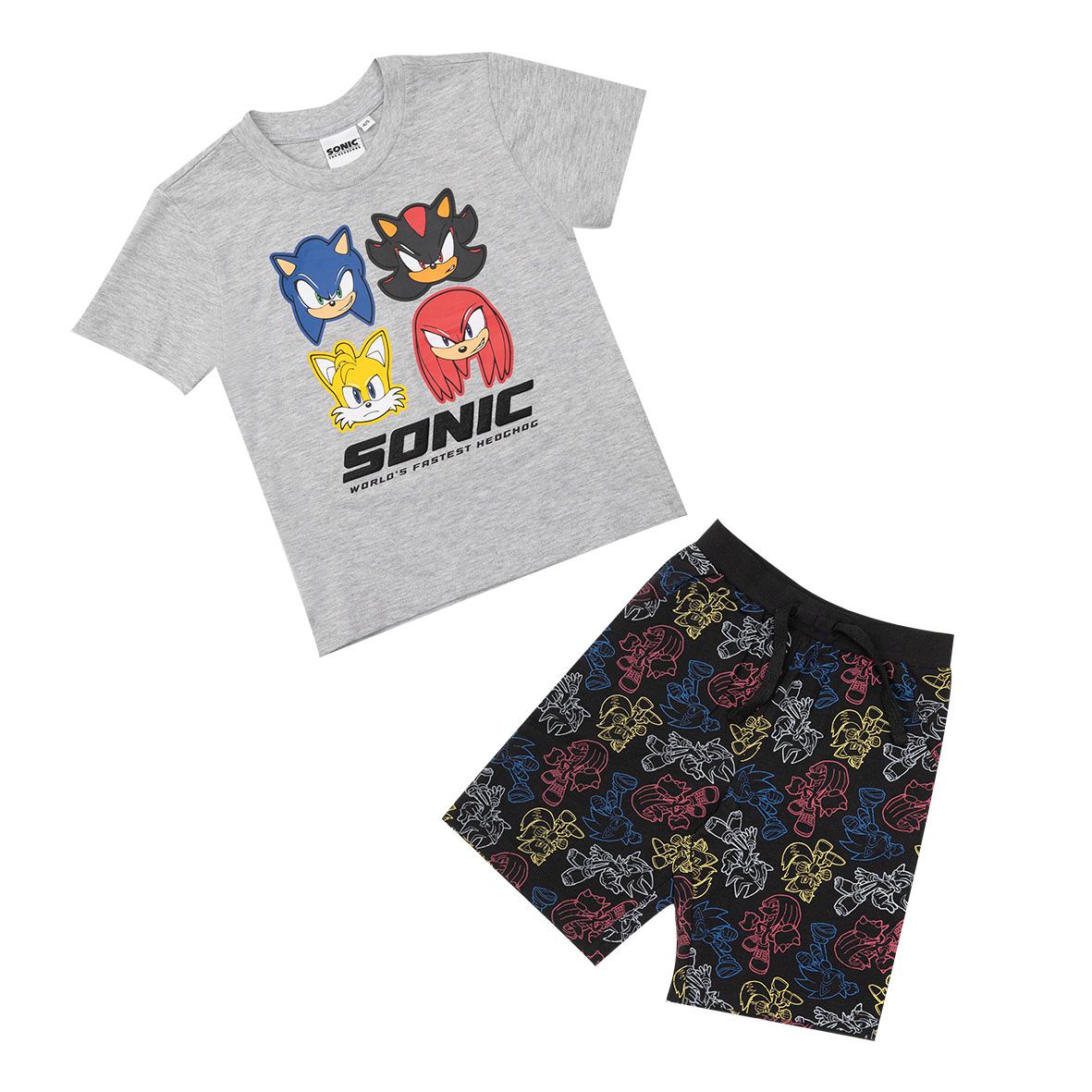 Set 2 pezzi t-shirt + short bimbo sonic - Sega Sonic