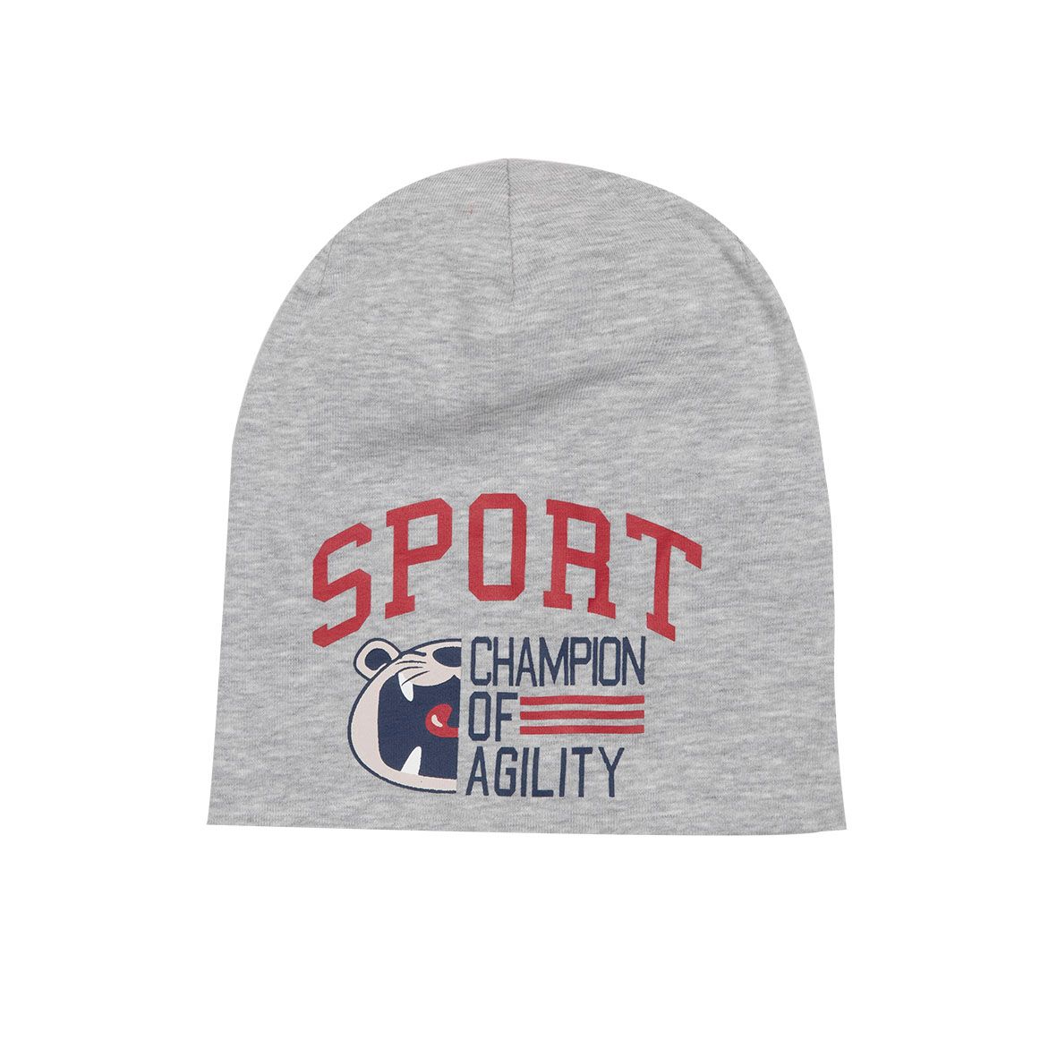 Cappellino jersey cuffia bimbo grigio - Mawi